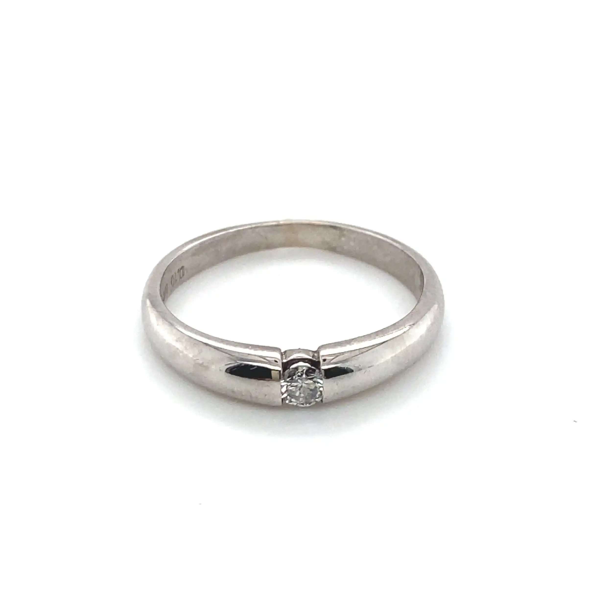 Ring Weißgold Christ mit Brillant Ring Weißgold Christ mit Brillant