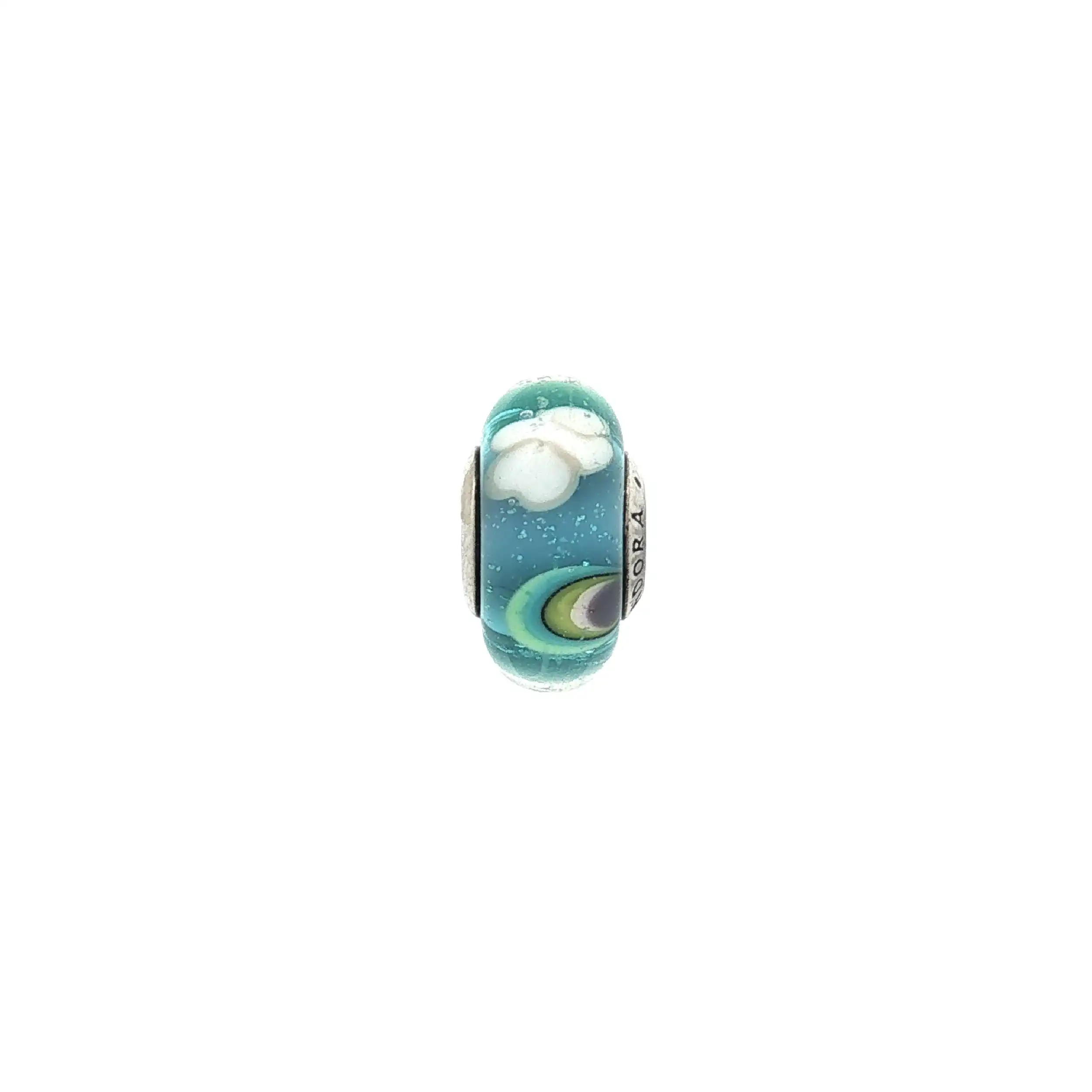 Charm Murano Glas Regenbogen