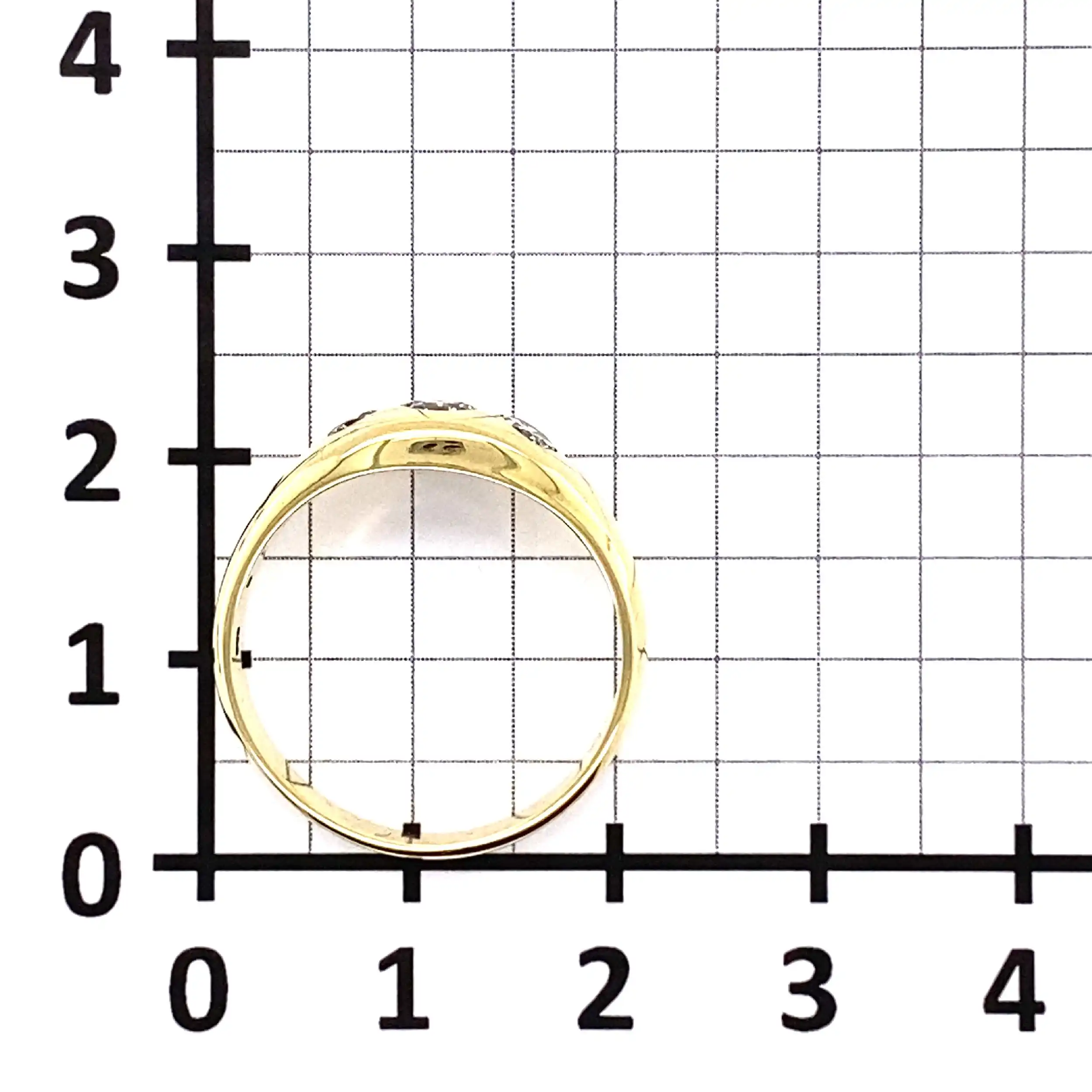 Ring Gelbgold mit Brillanten, graviert mit 0,60ct.