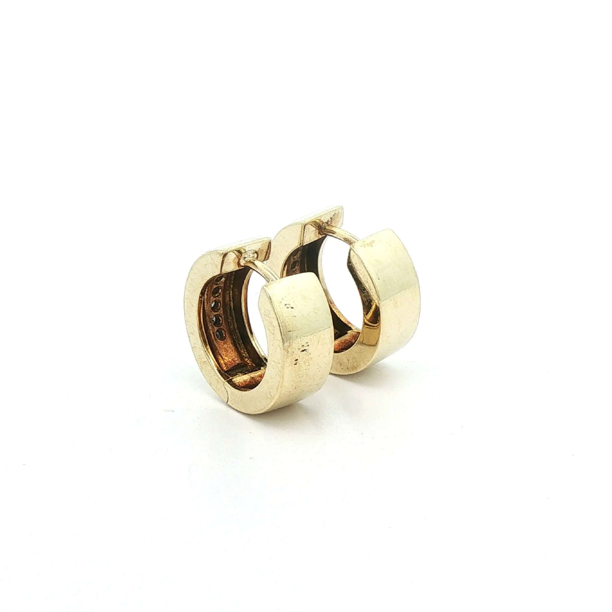 Creolen Bicolor mit Diamanten