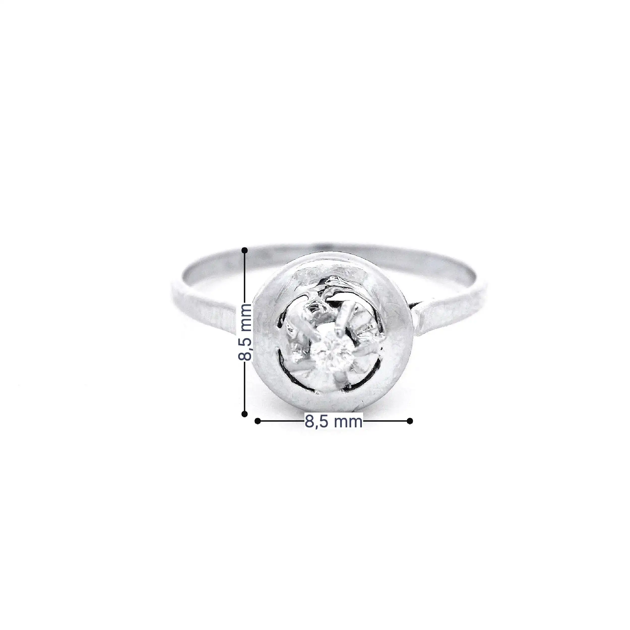 Ring Weißgold mit Brillant Ring Weißgold mit Brillant