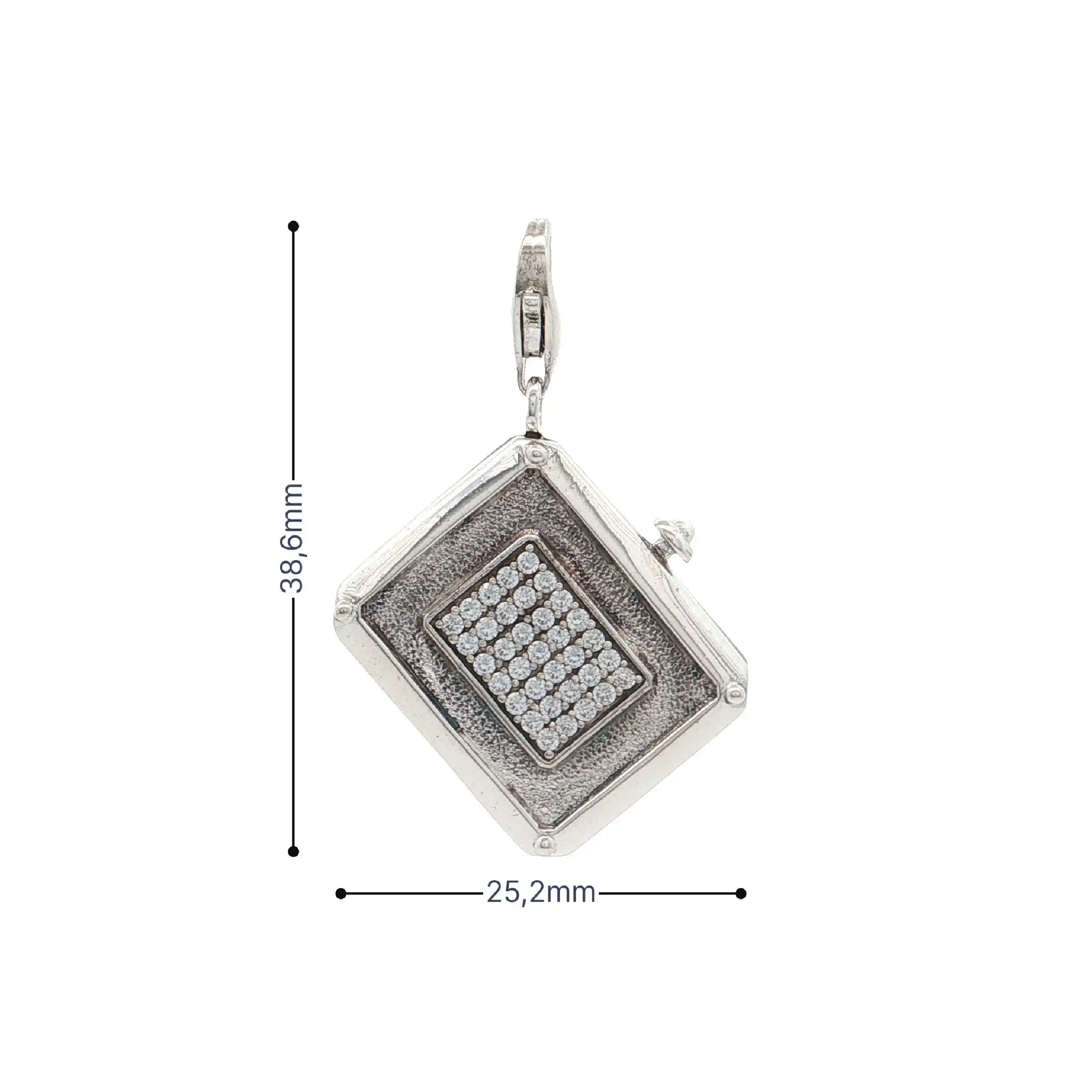 Anhänger/Charm Silber Buch mit Zirkonia "Thomas Sabo" Anhänger/Charm Silber Buch mit Zirkonia "Thomas Sabo"