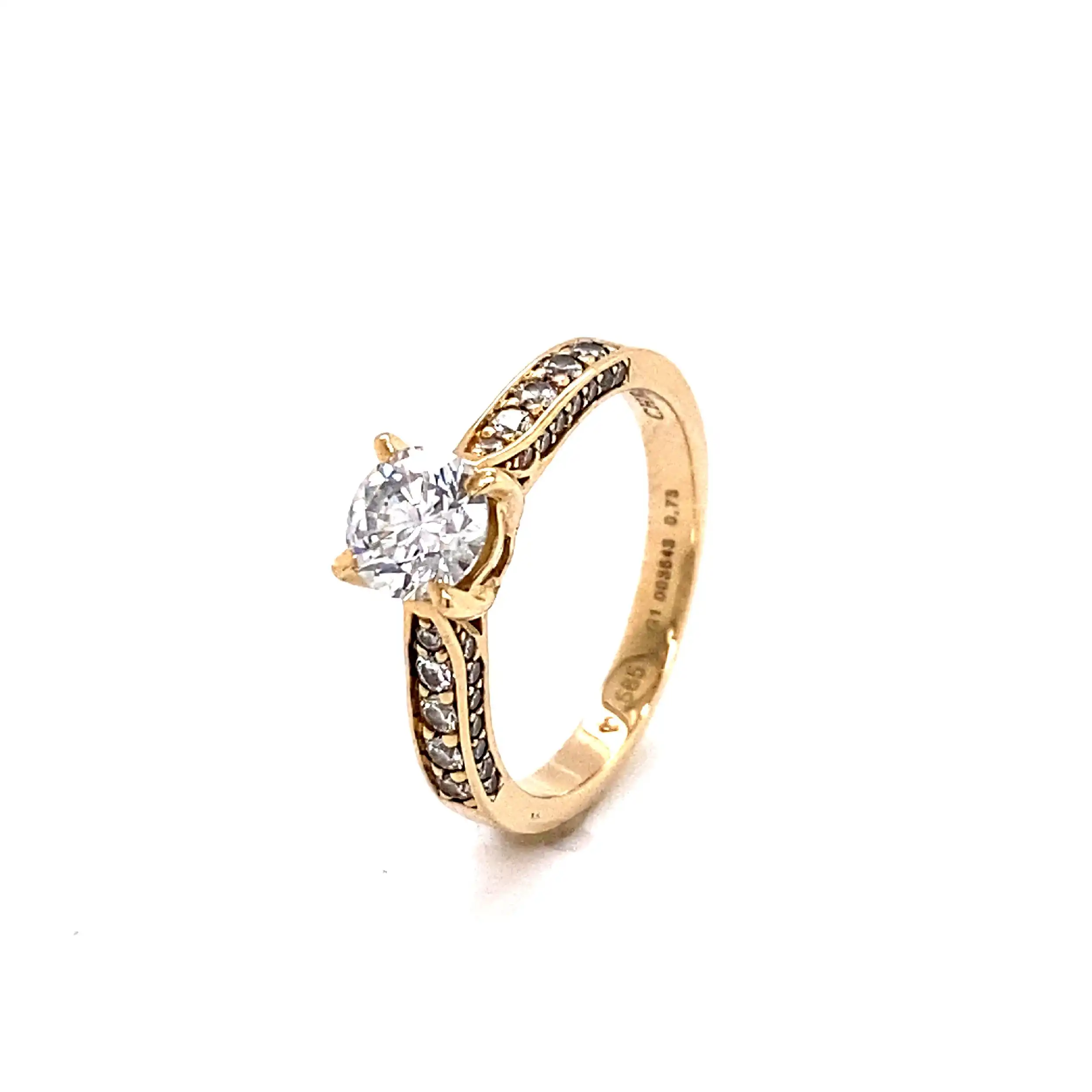 Ring Gelbgold Christ mit Brillanten Ring Gelbgold Christ mit Brillanten