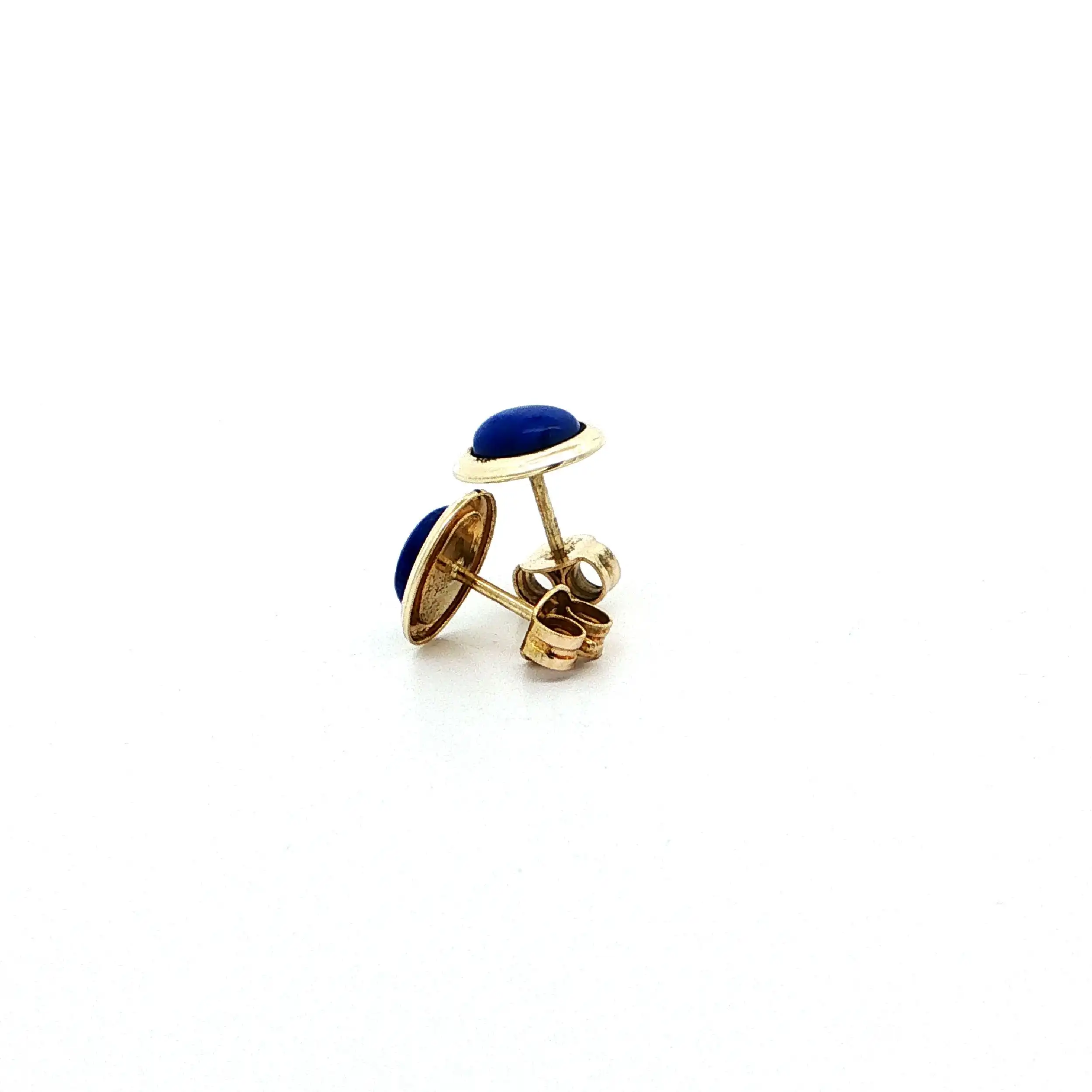Ohrstecker Gelbgold mit Lapislazuli