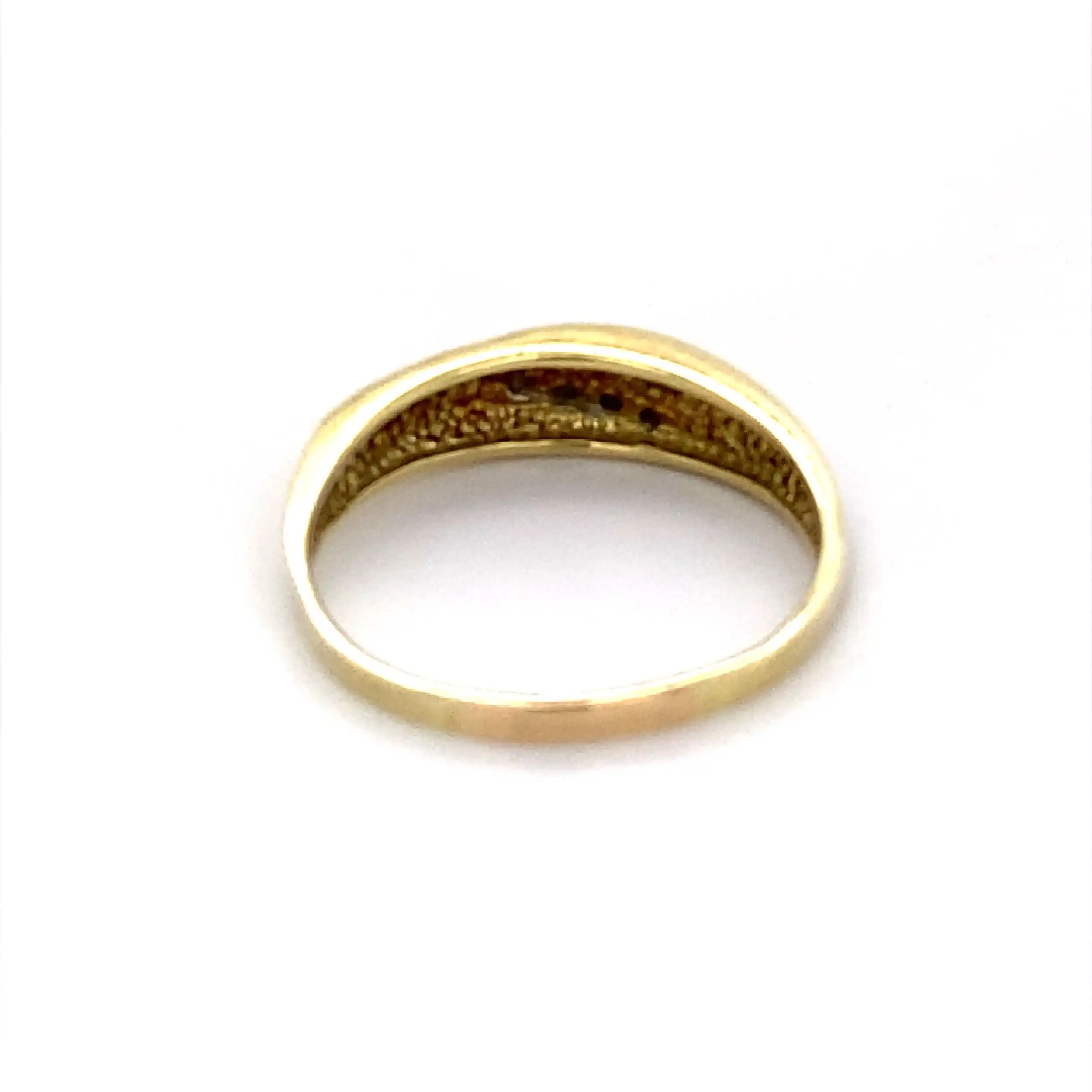Ring Bicolor mit Diamanten, graviert mit 0,075ct Ring Bicolor mit Diamanten, graviert mit 0,075ct