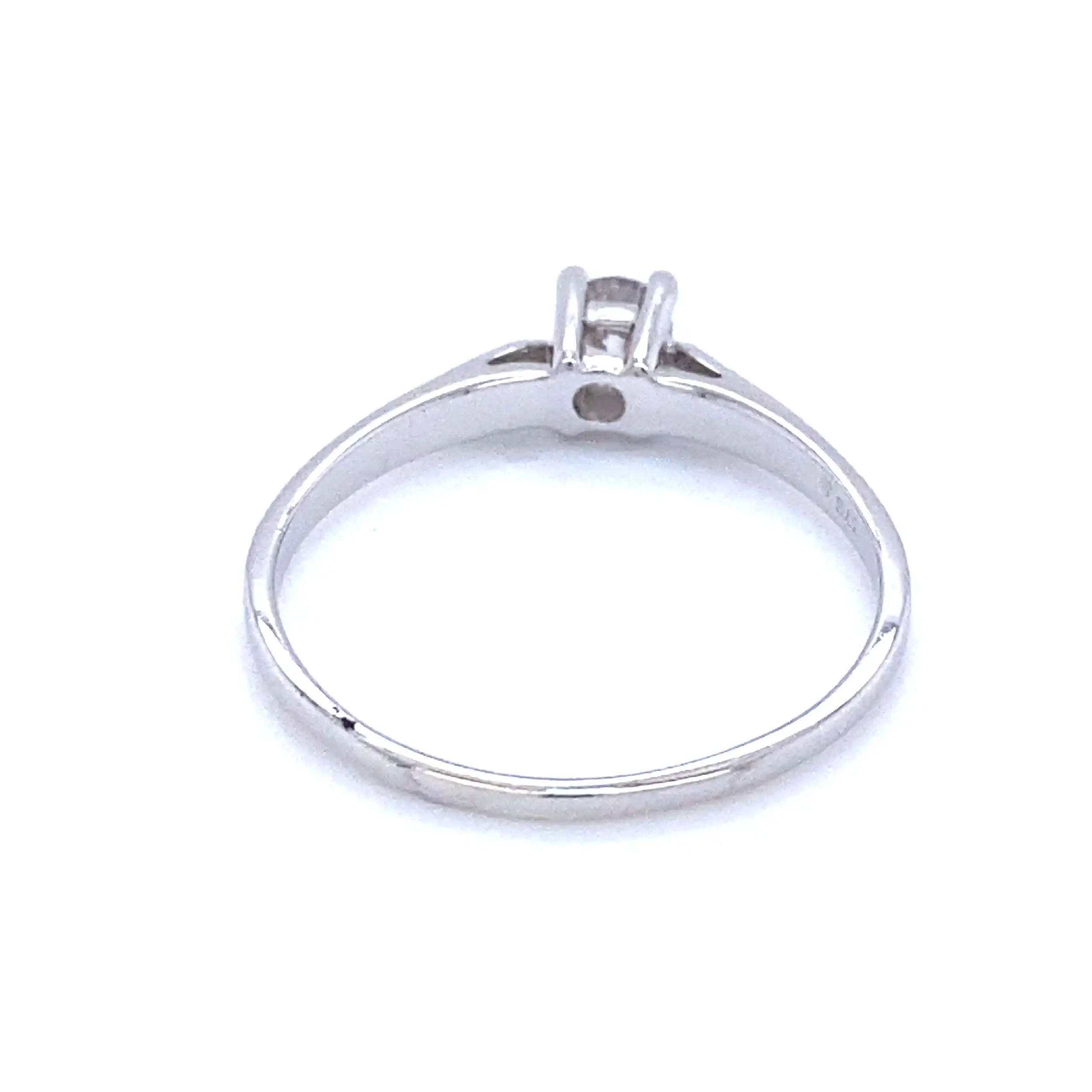 Ring Weißgold mit Brillant Solitär