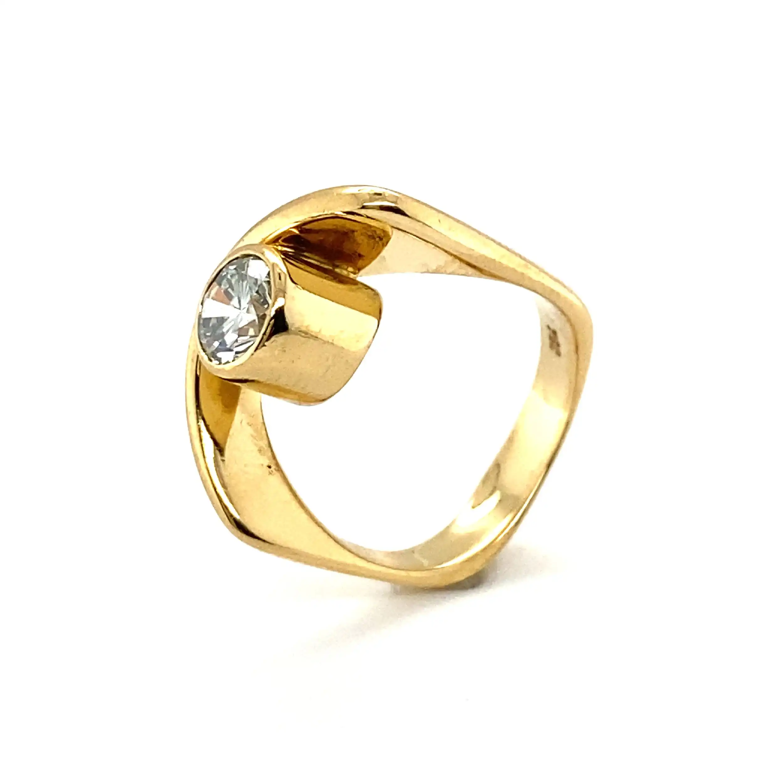 Ring Gelbgold mit Solitär Brillant ca. 1,09 ct Ring Gelbgold mit Solitär Brillant ca. 1,09 ct