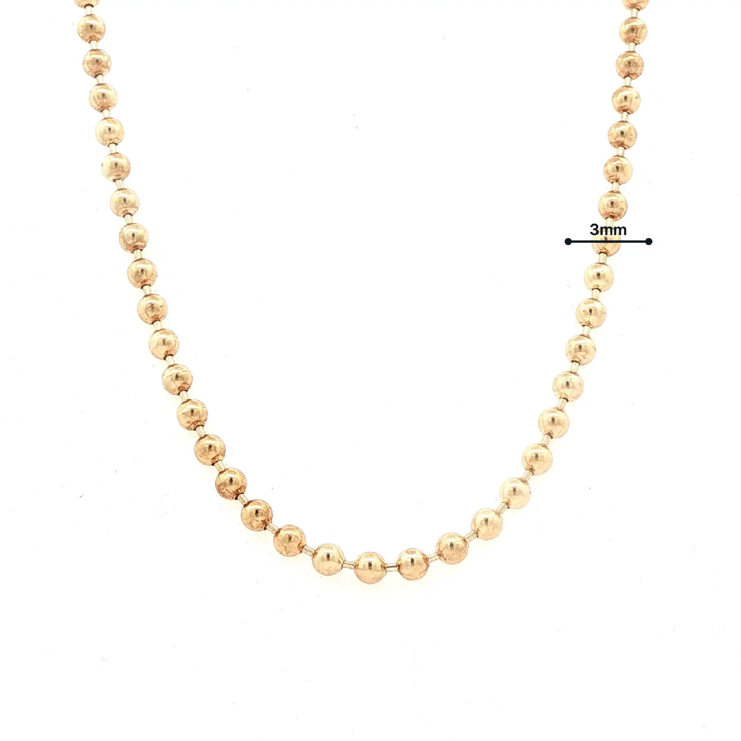 Kugelkette Gelbgold