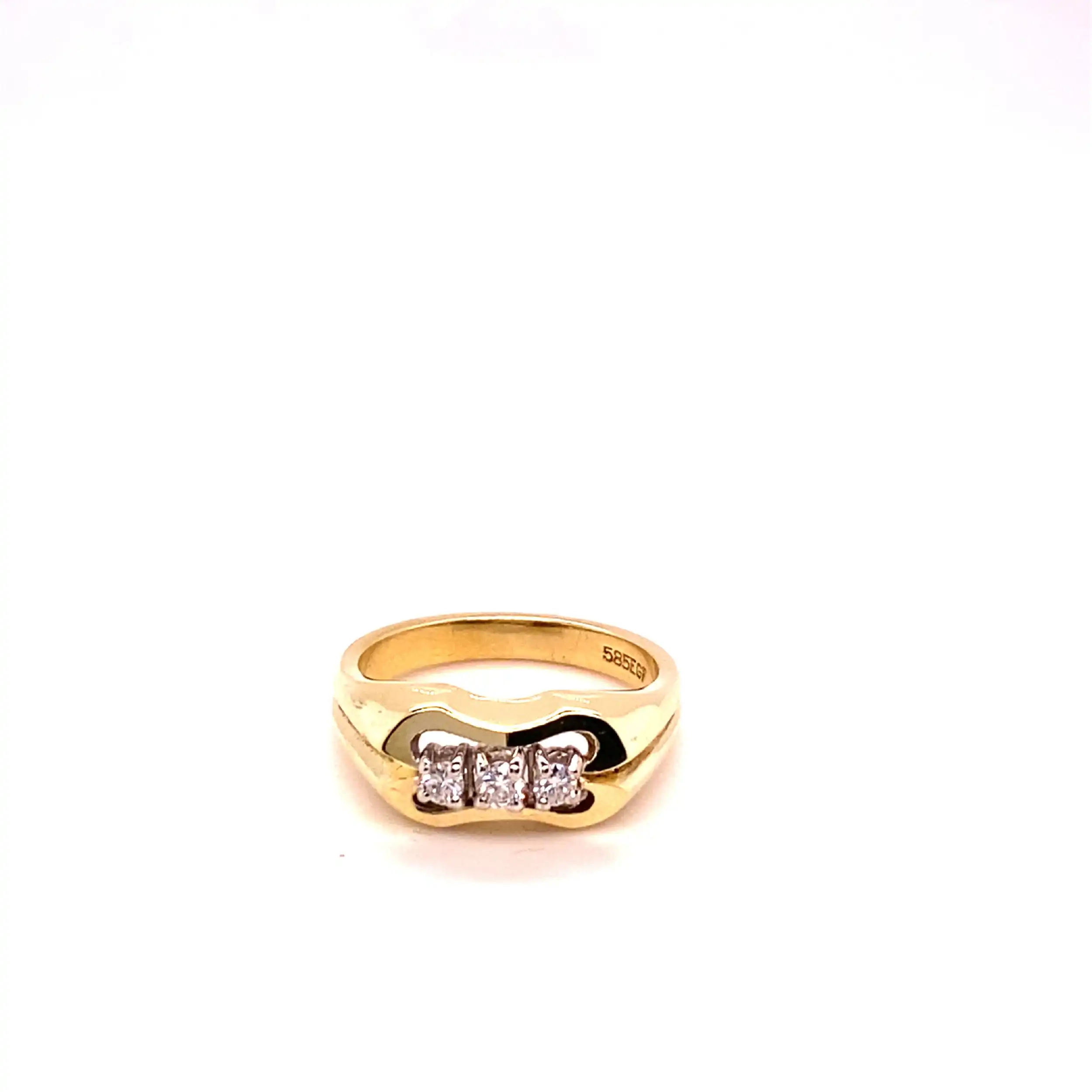 Ring Bicolor mit Brillanten Ring Bicolor mit Brillanten