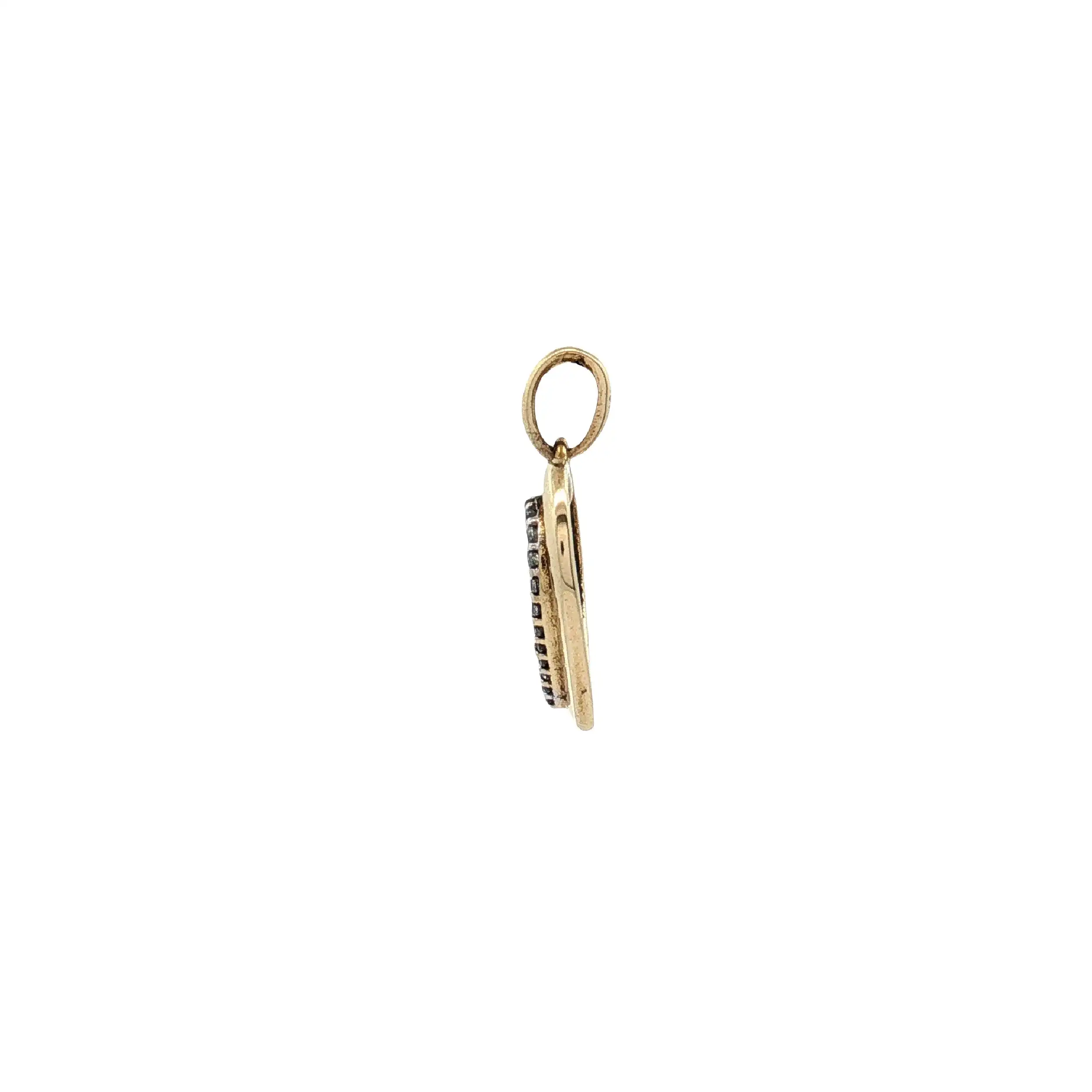 Anhänger Herz Gelbgold mit Zirkonia