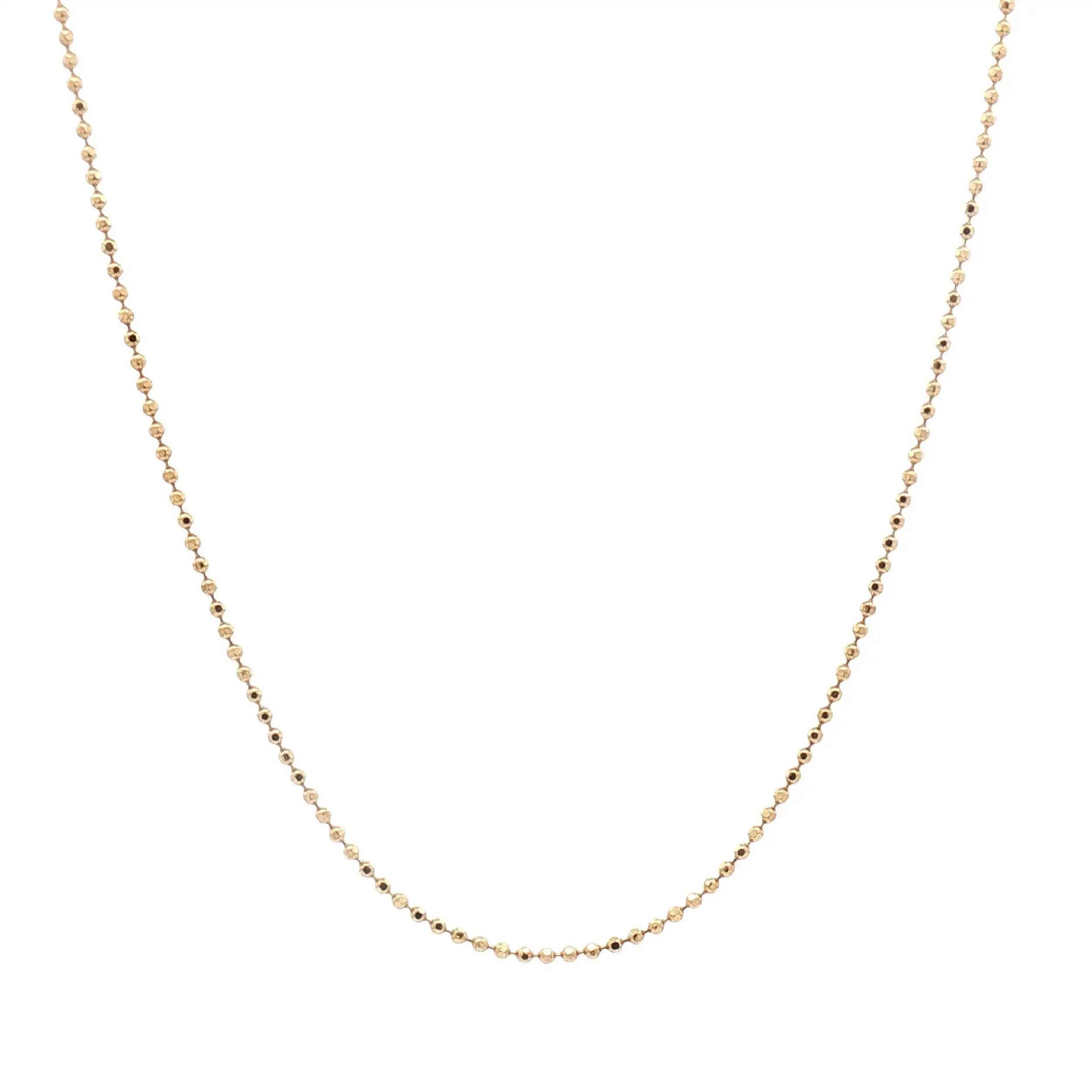 Kügelchenkette Gelbgold diamantiert