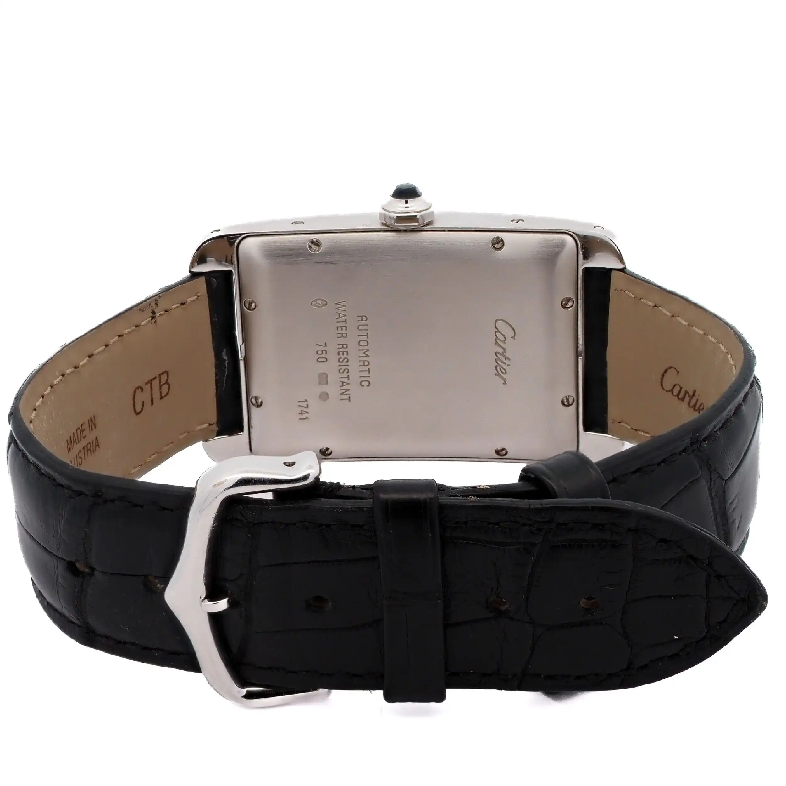 Herrenuhr Cartier Tank Americaine Weißgold Fullset Herrenuhr Cartier Tank Americaine Weißgold Fullset