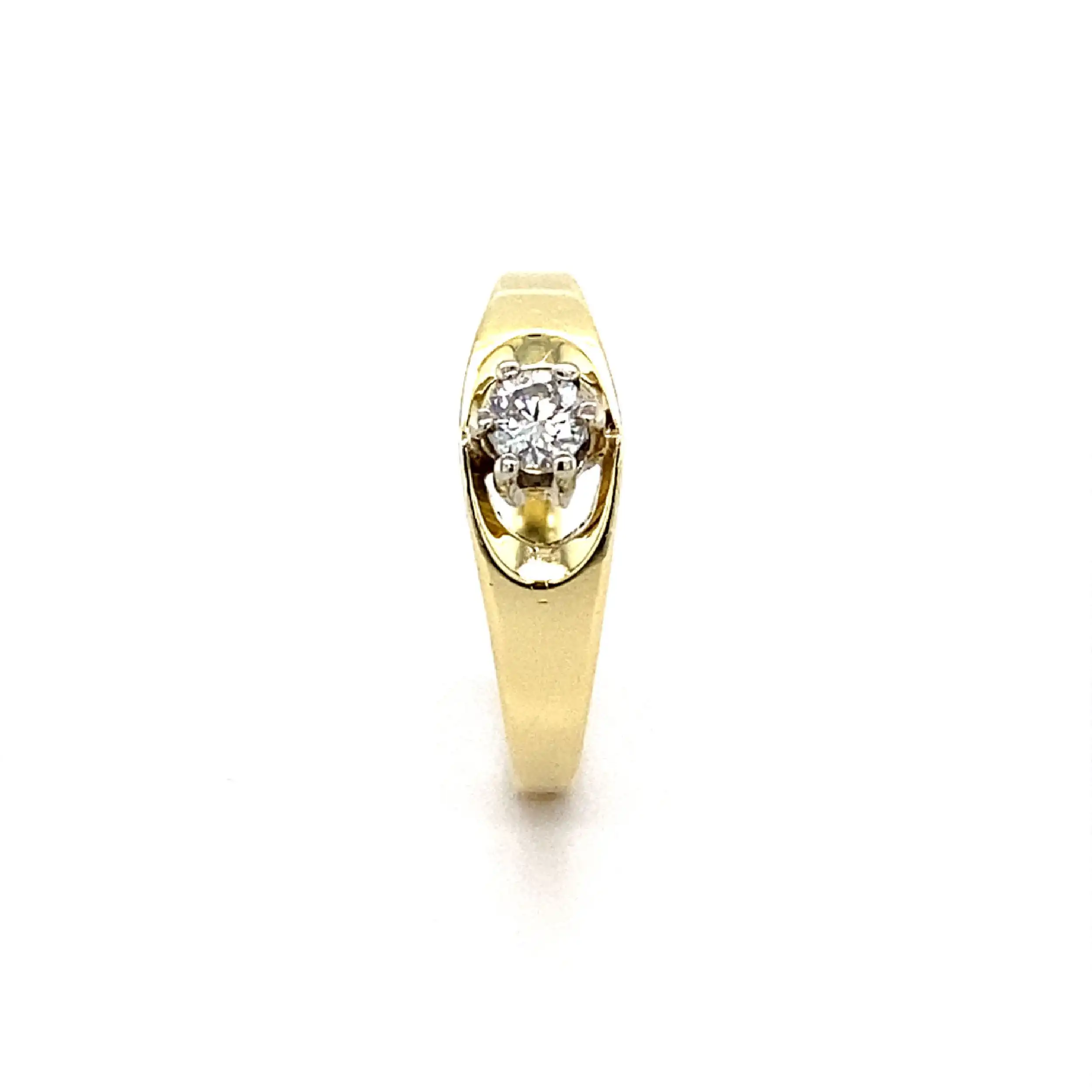 Ring Bicolor mit Brillant Ring Bicolor mit Brillant