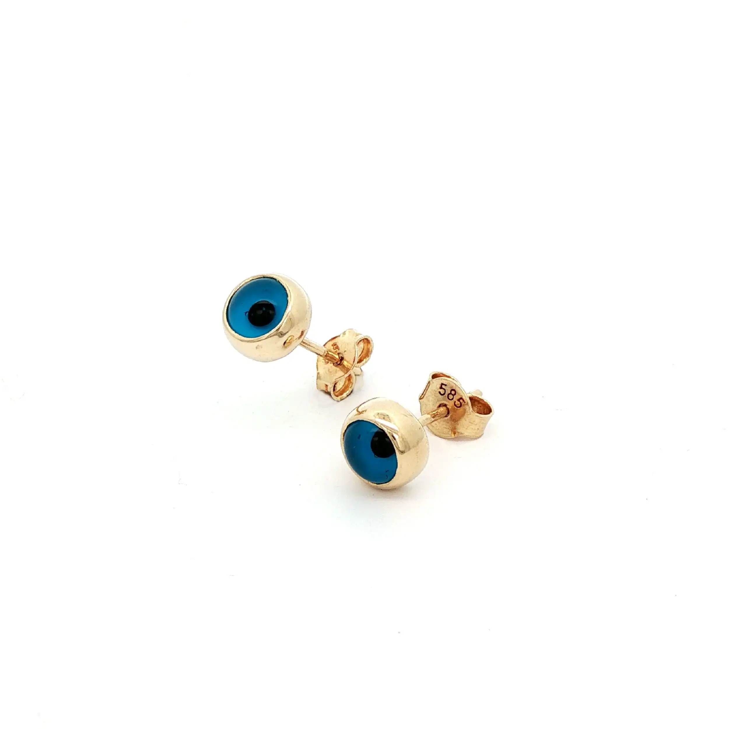 Ohrstecker Gelbgold mit "Auge"