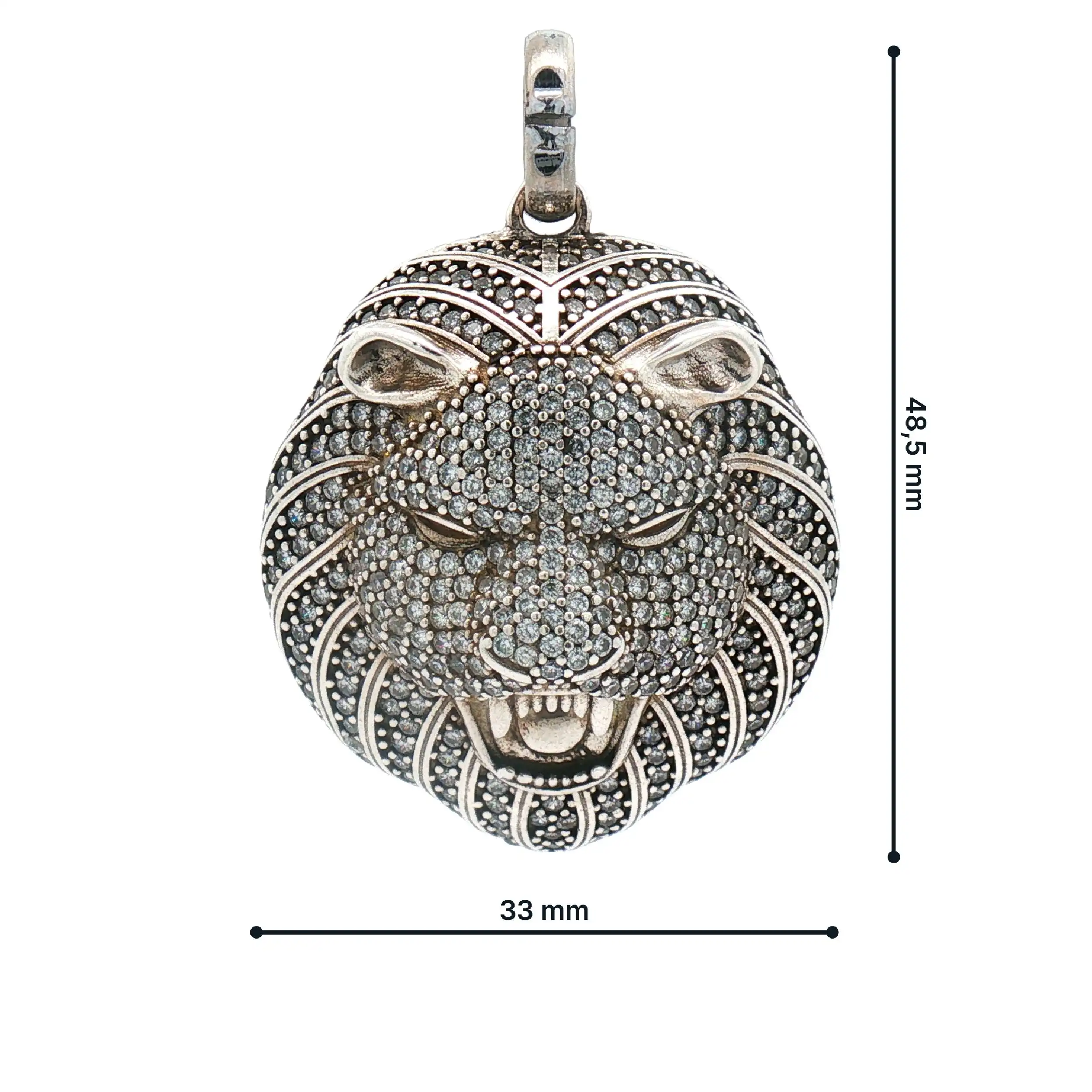 Anhänger Silber Löwe mit Zirkonia Anhänger Silber Löwe mit Zirkonia