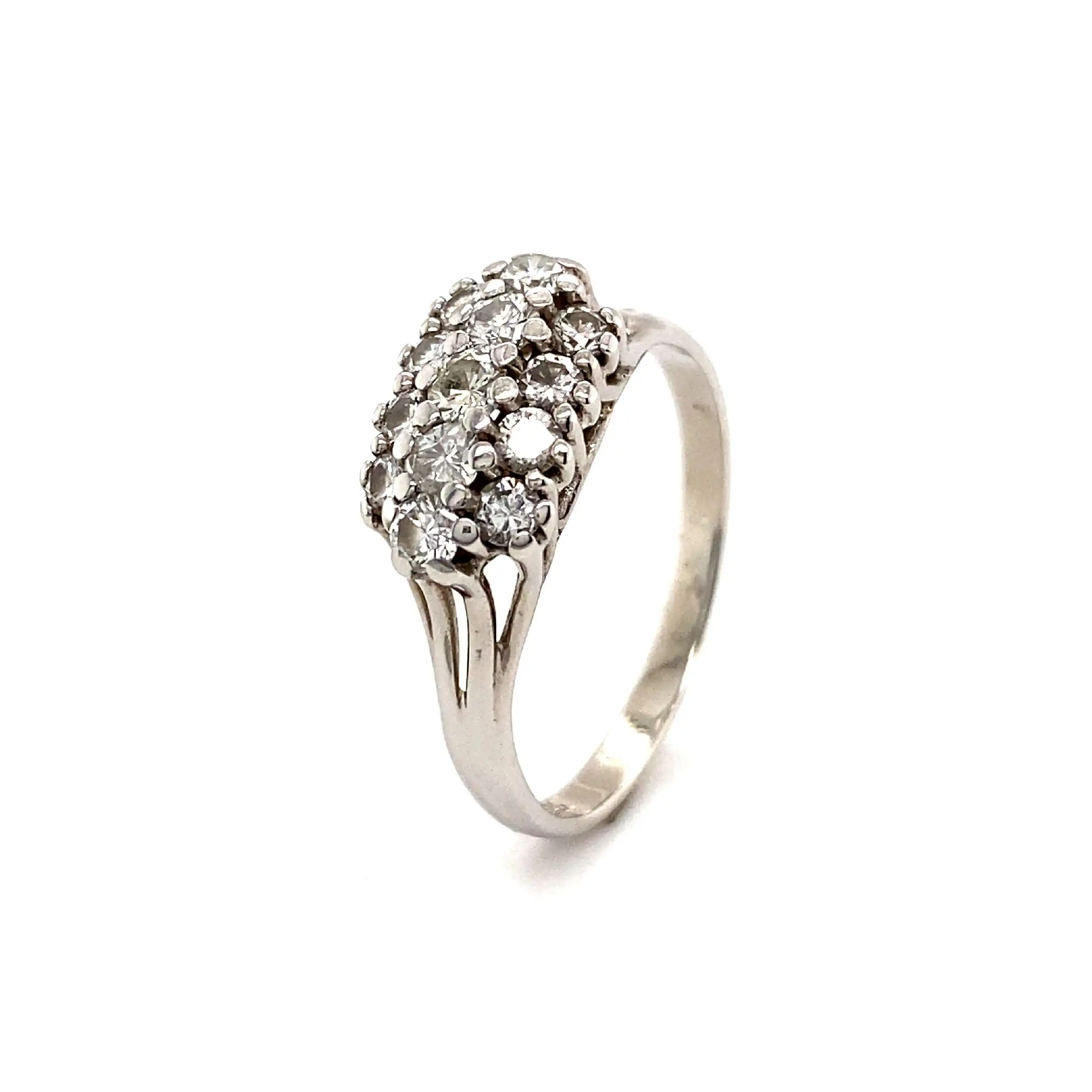 Ring Weißgold mit Brillanten Ring Weißgold mit Brillanten