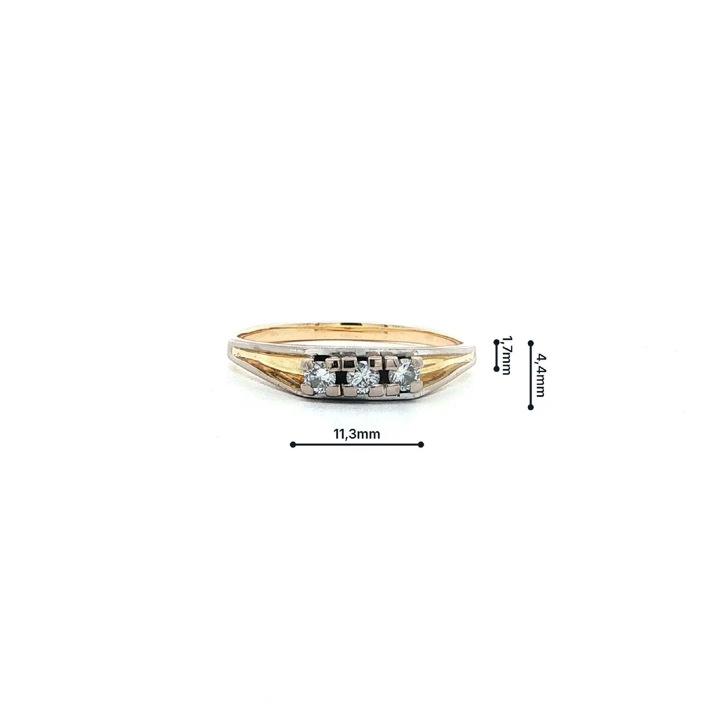 Ring Bicolor mit Brillanten Ring Bicolor mit Brillanten