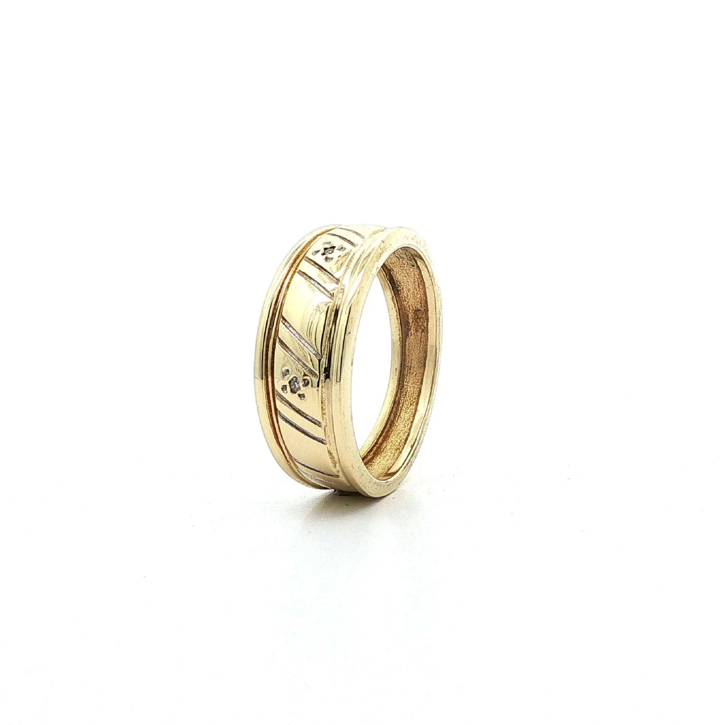 Ring Gelbgold mit Diamanten
