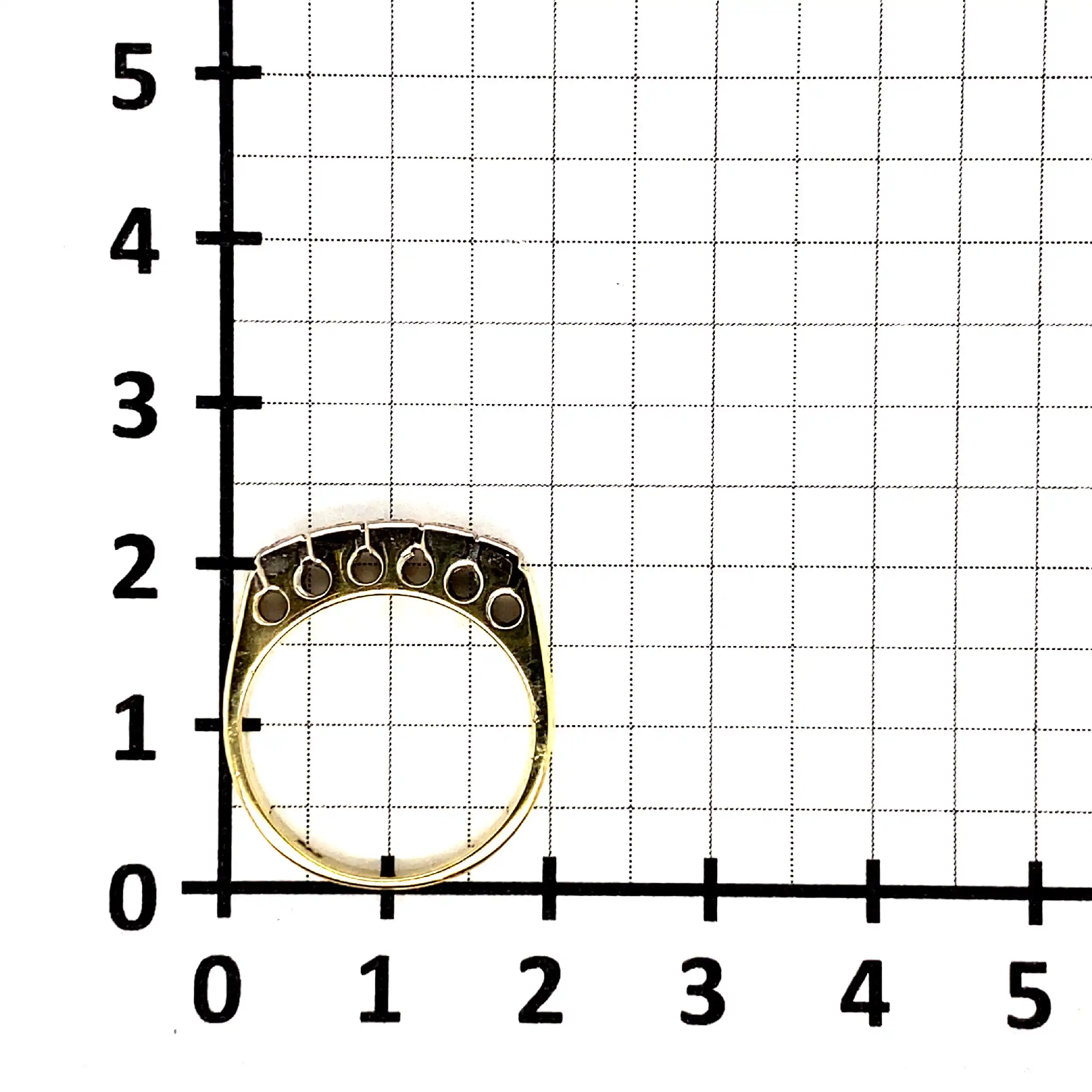Ring Bicolor mit Brillanten, graviert mit 0.17ct