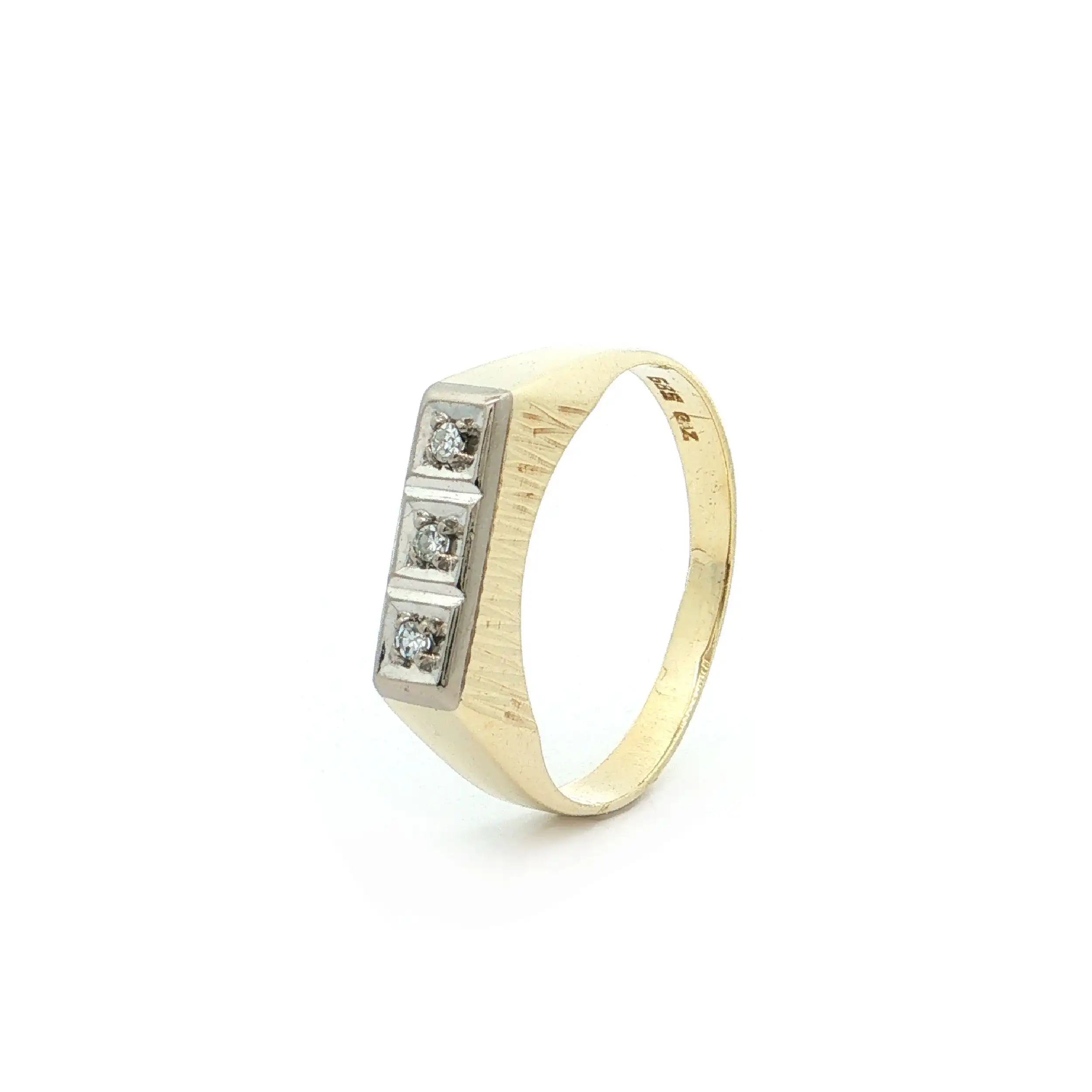 Ring Bicolor mit Diamanten