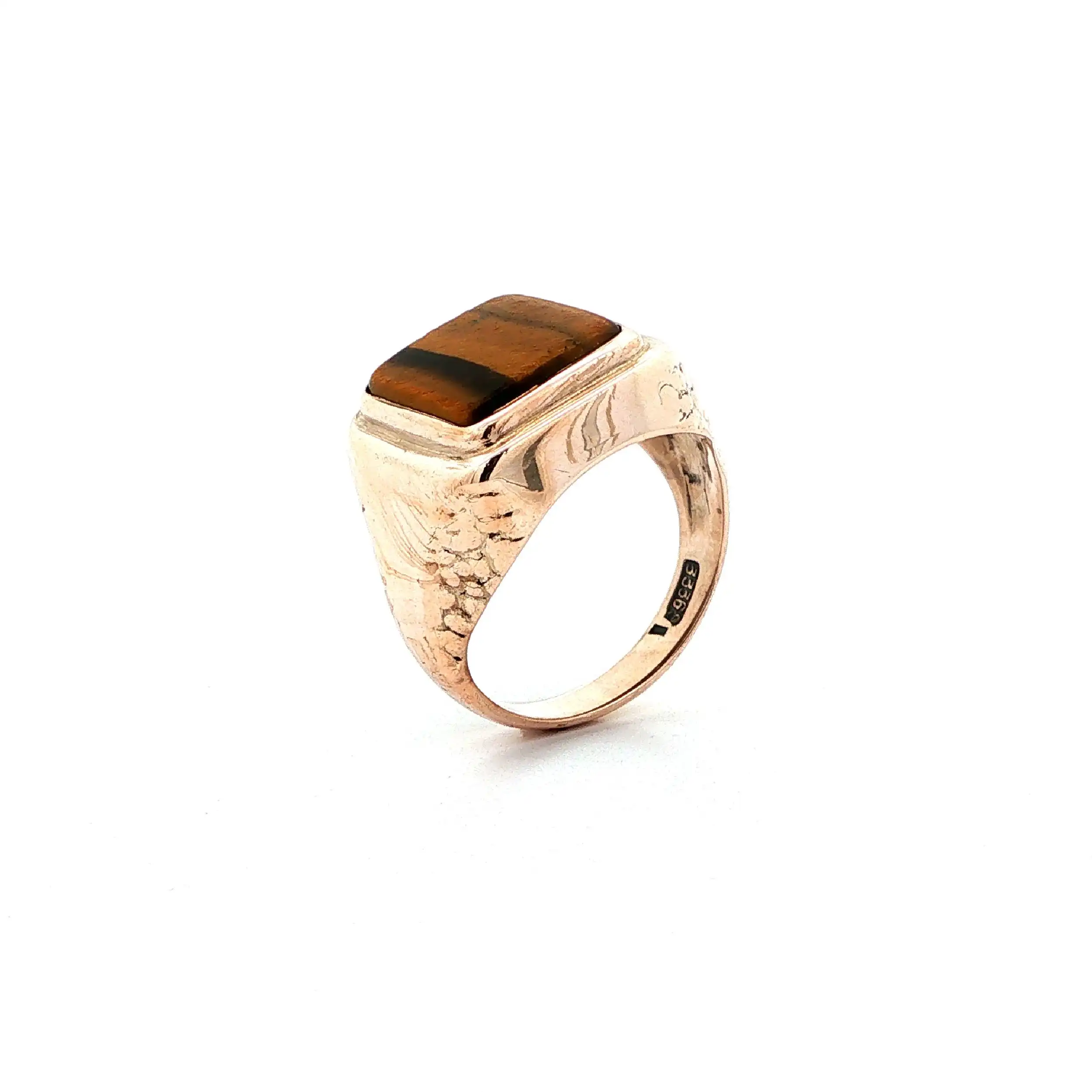Ring Roségold mit Tigerauge