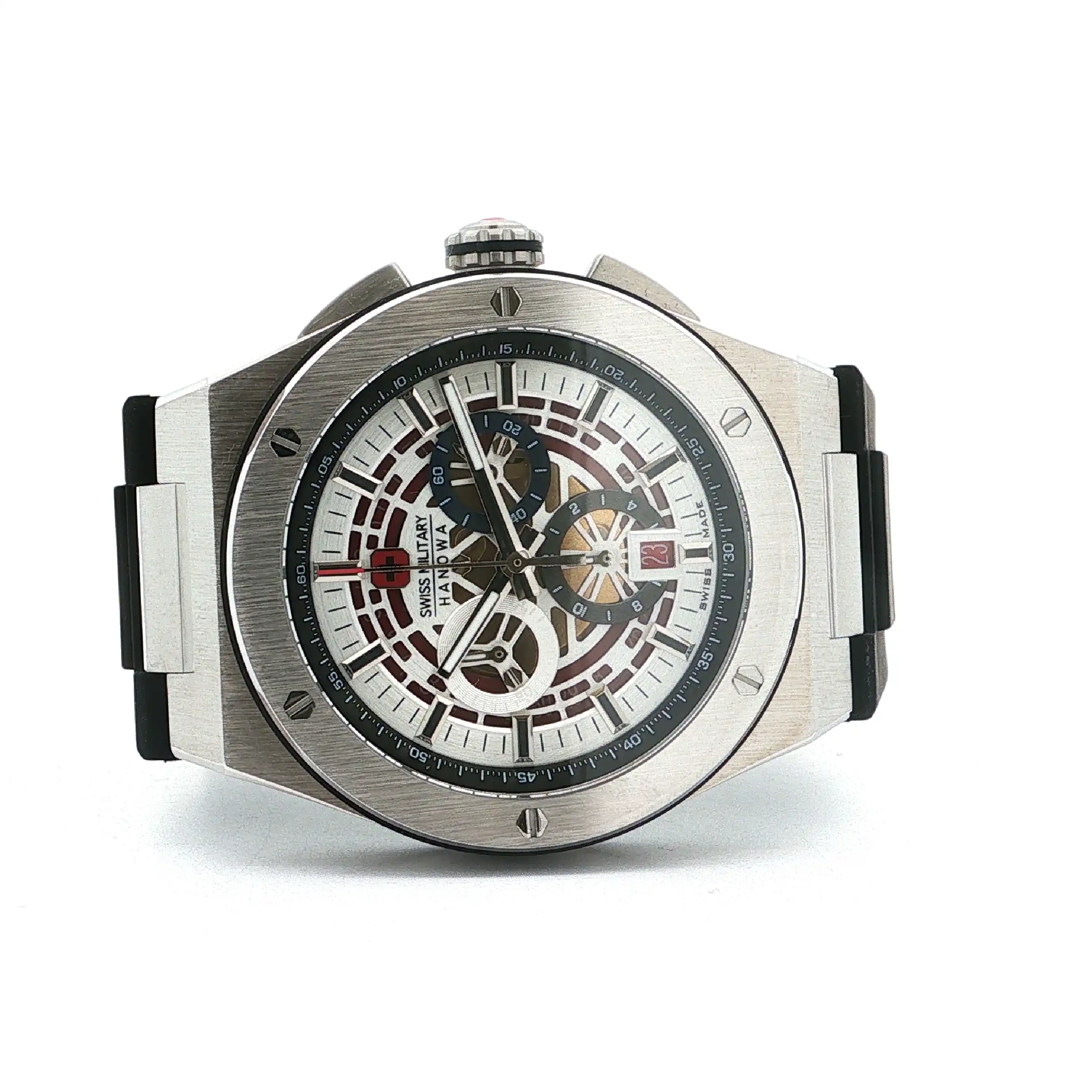 Herrenuhr Swiss Military Hanowa mit Kautschukband Quartz neuwertig