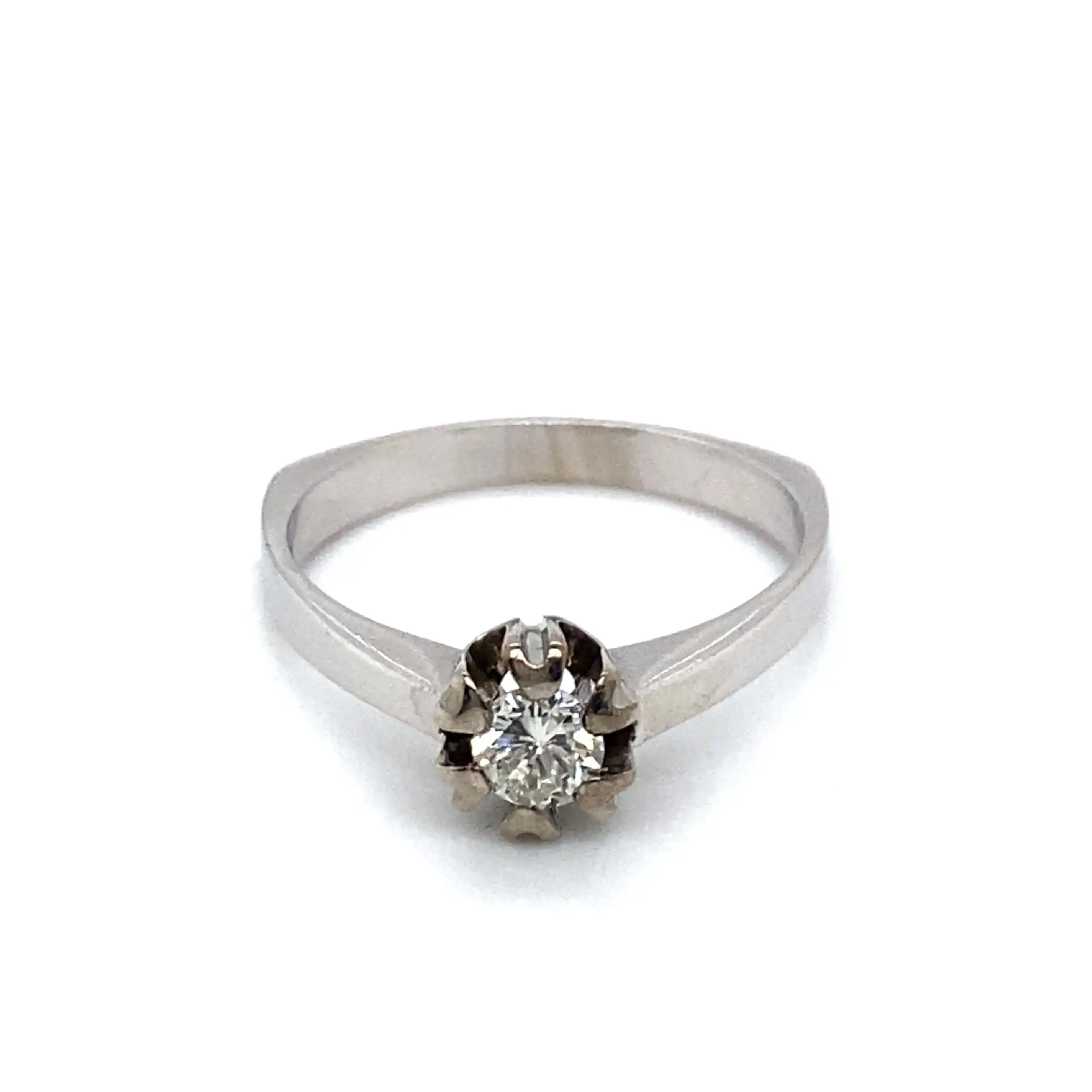 Ring Weißgold mit Solitär Brillant Ring Weißgold mit Solitär Brillant