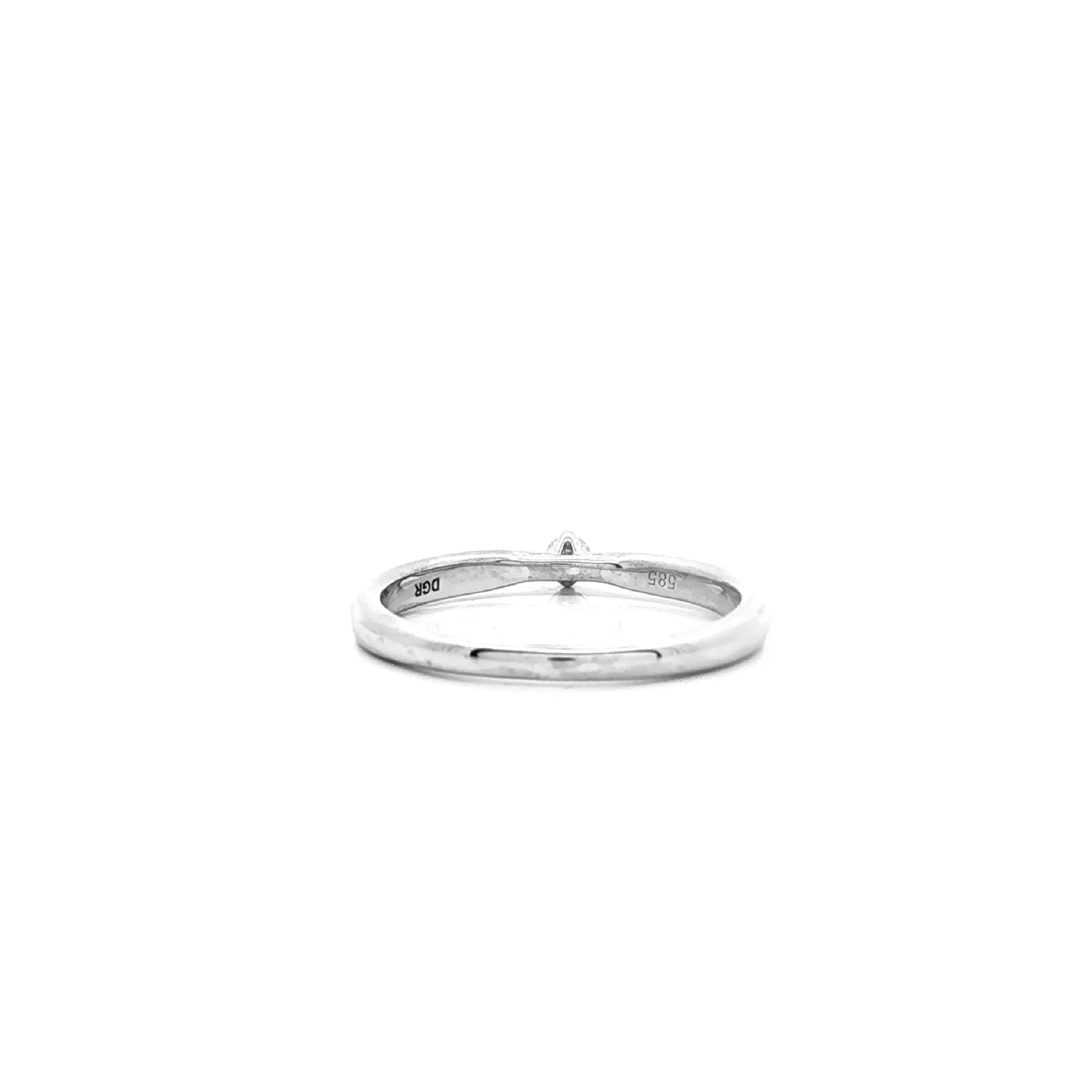 Ring Weißgold mit Solitär Brillant Ring Weißgold mit Solitär Brillant
