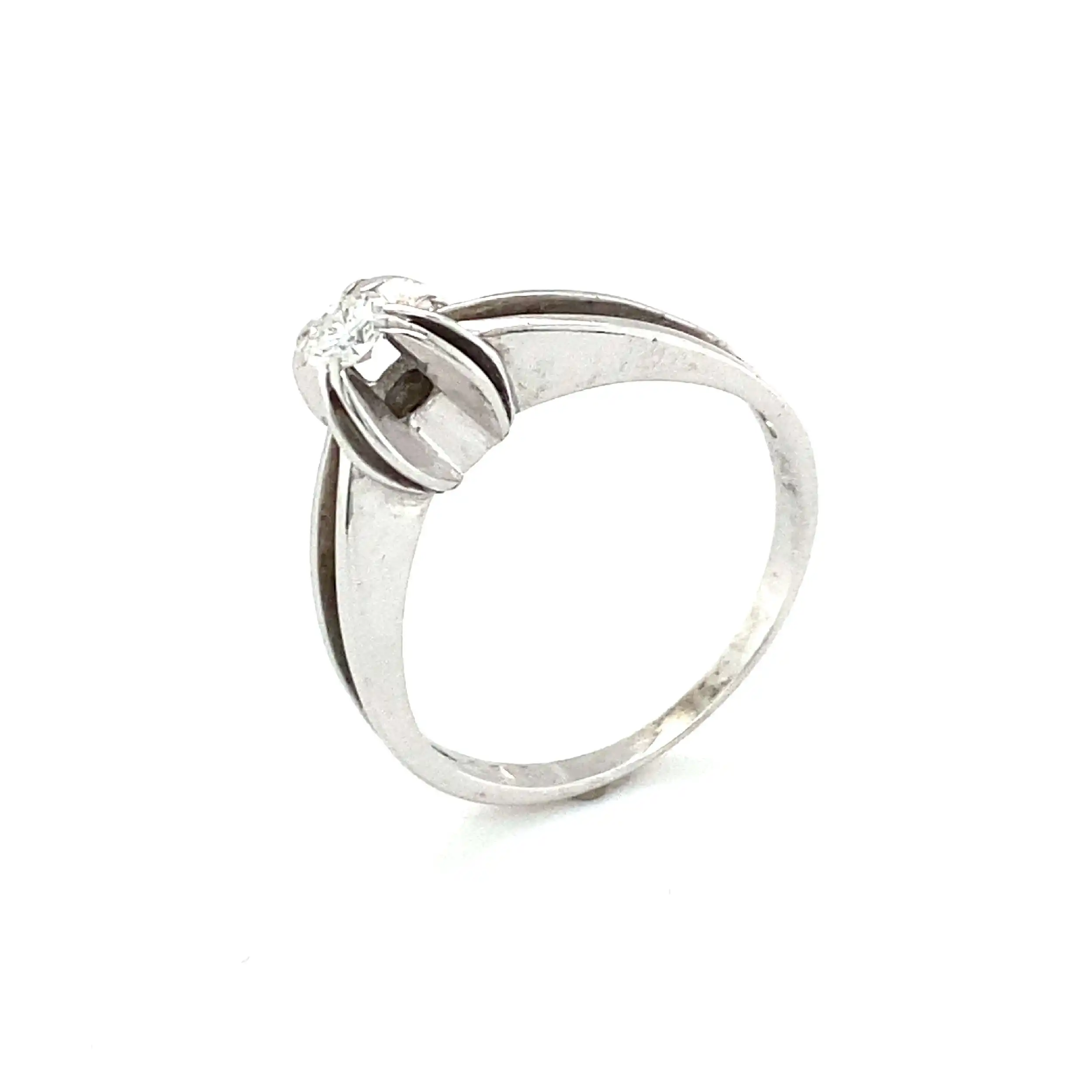 Ring Weißgold mit Brillant Ring Weißgold mit Brillant
