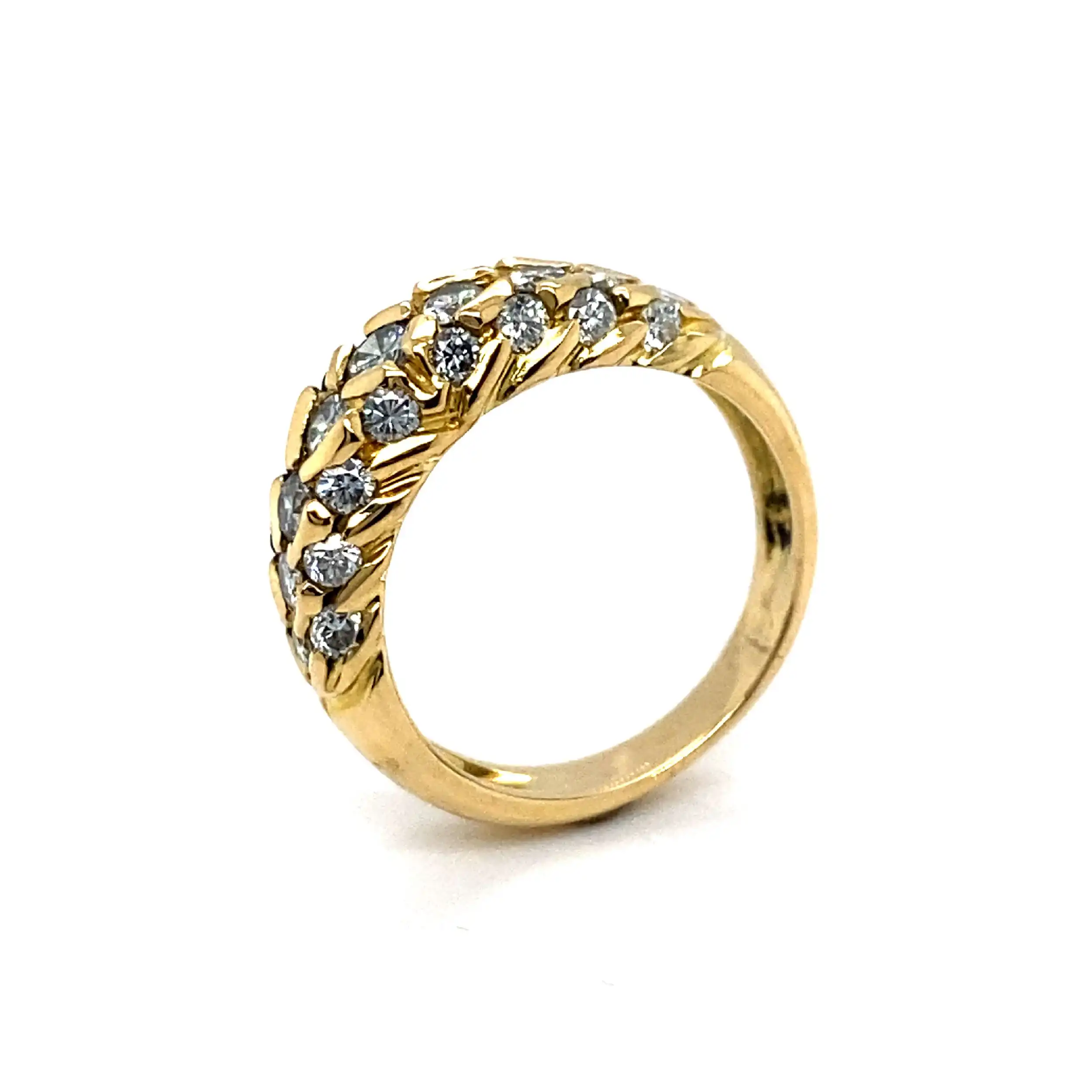 Ring Gelbgold mit 25 Brillanten Ring Gelbgold mit 25 Brillanten