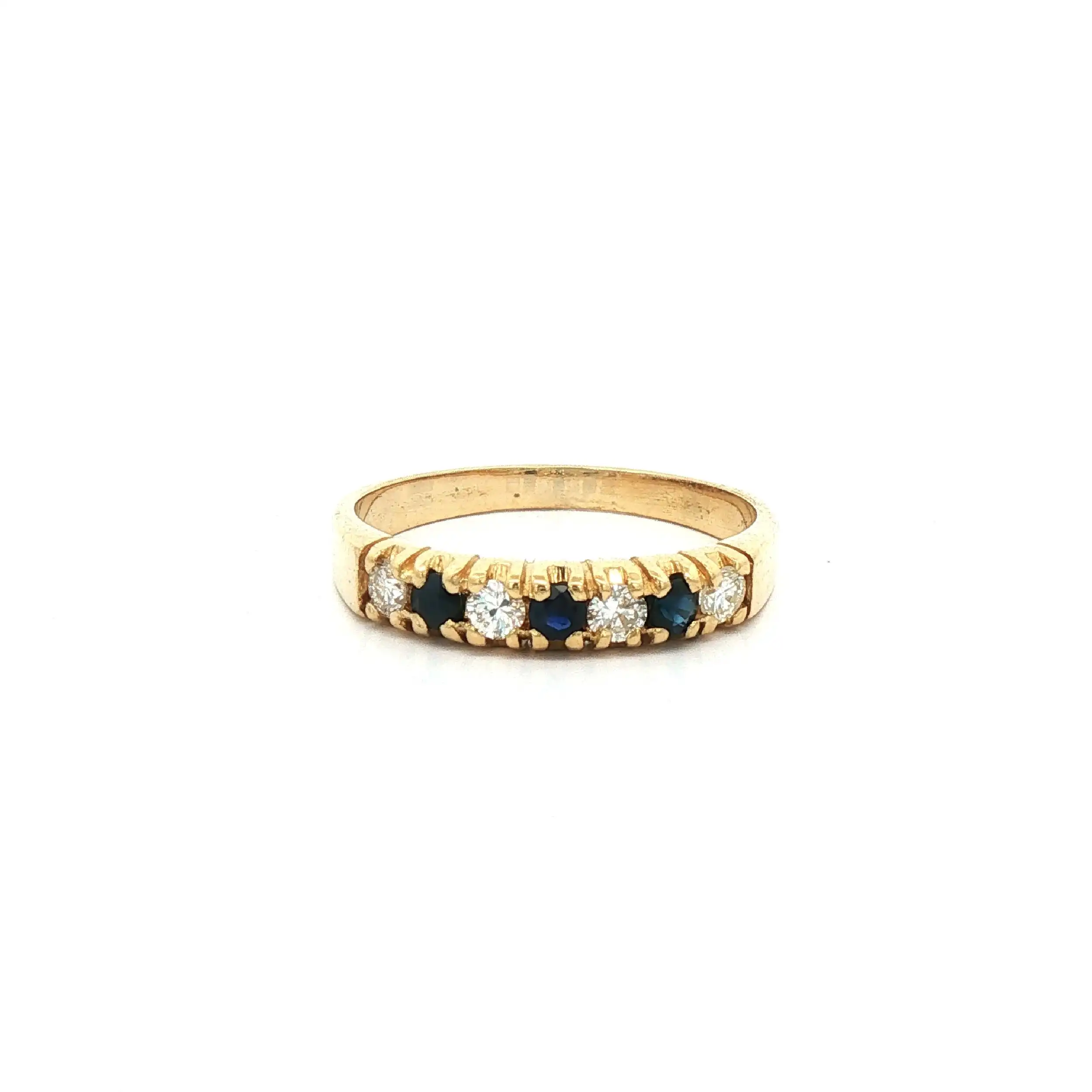 Ring Gelbgold mit Saphir und Brillanten Ring Gelbgold mit Saphir und Brillanten