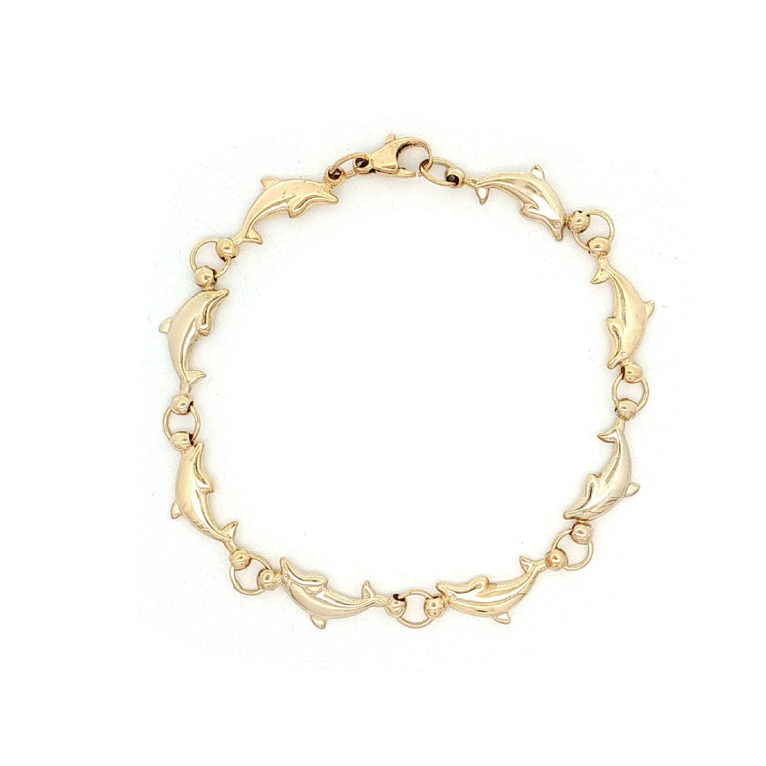 Armband Gelbgold mit Delfinen