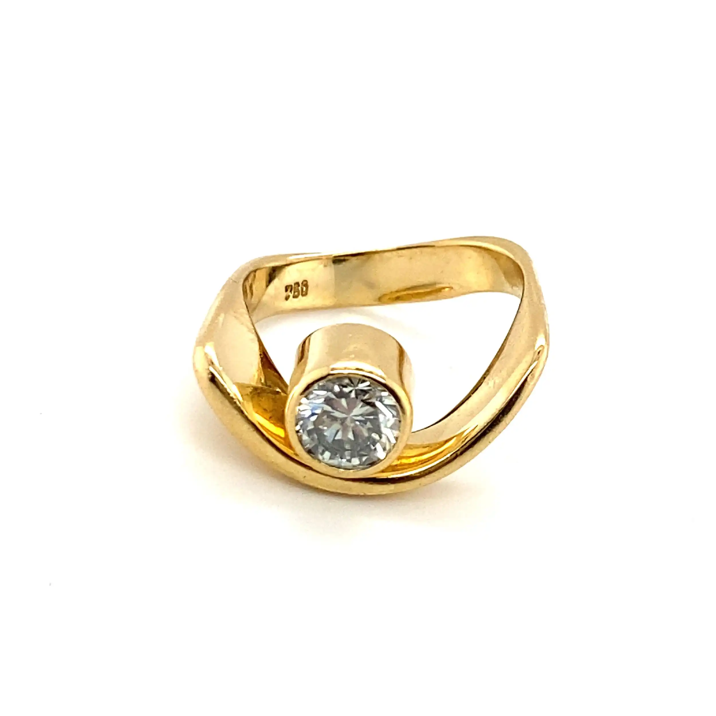 Ring Gelbgold mit Solitär Brillant ca. 1,09 ct Ring Gelbgold mit Solitär Brillant ca. 1,09 ct