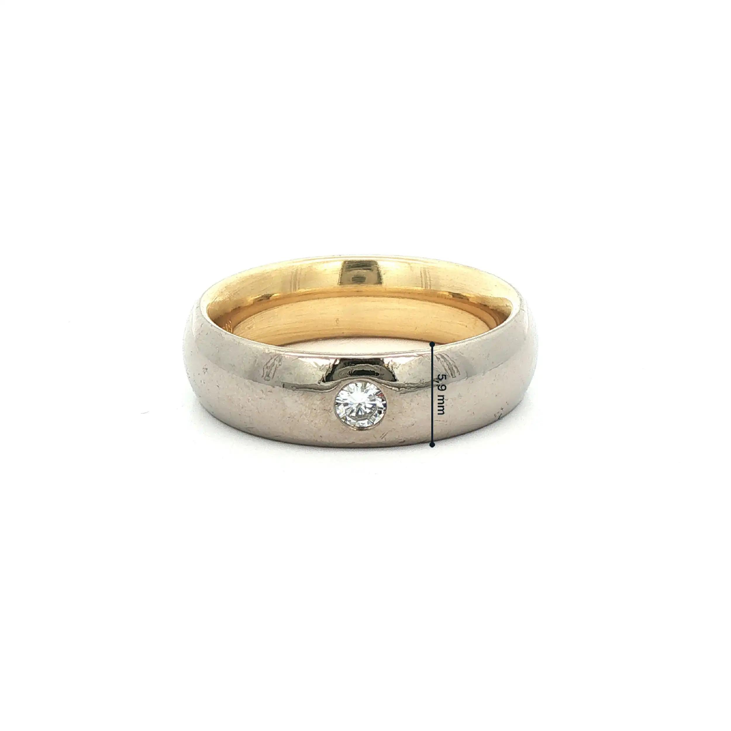 Ring Bicolor mit Brillanten