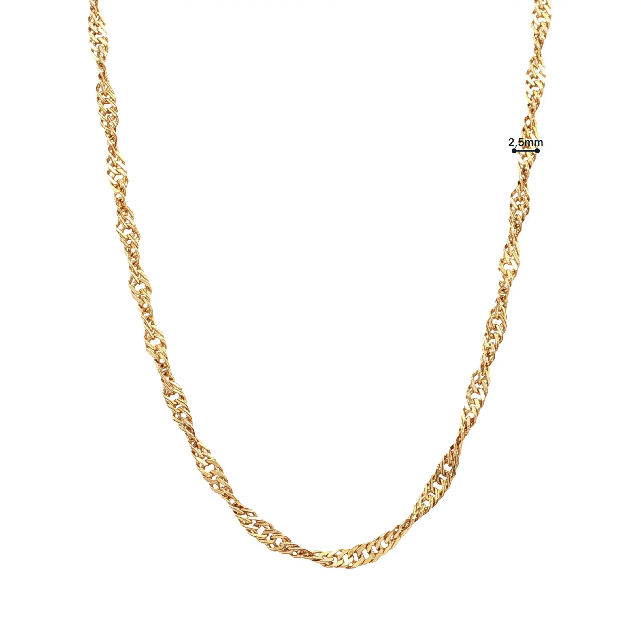 Singapurkette Gelbgold Singapurkette Gelbgold