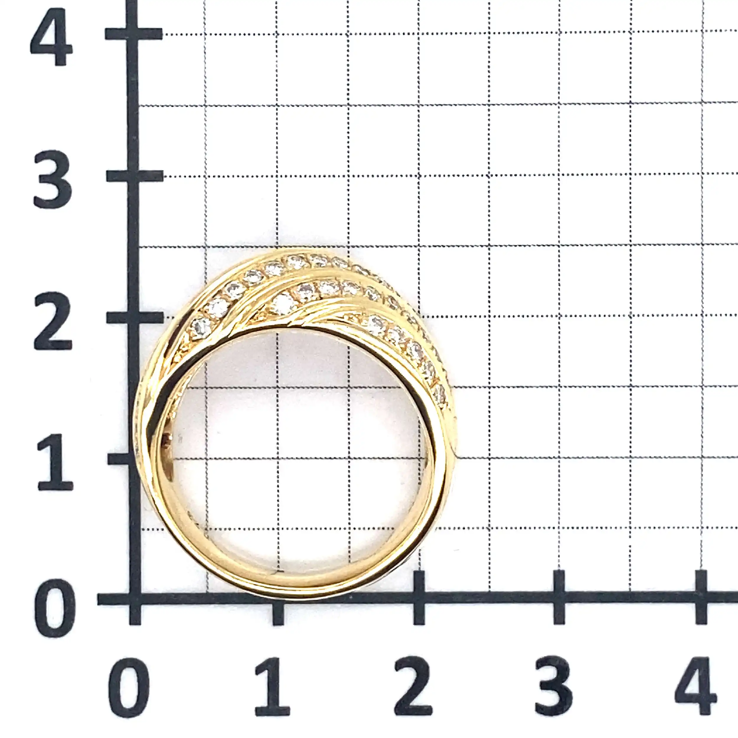 Ring Gelbgold mit Brillanten, graviert 0,73ct. Ring Gelbgold mit Brillanten, graviert 0,73ct.
