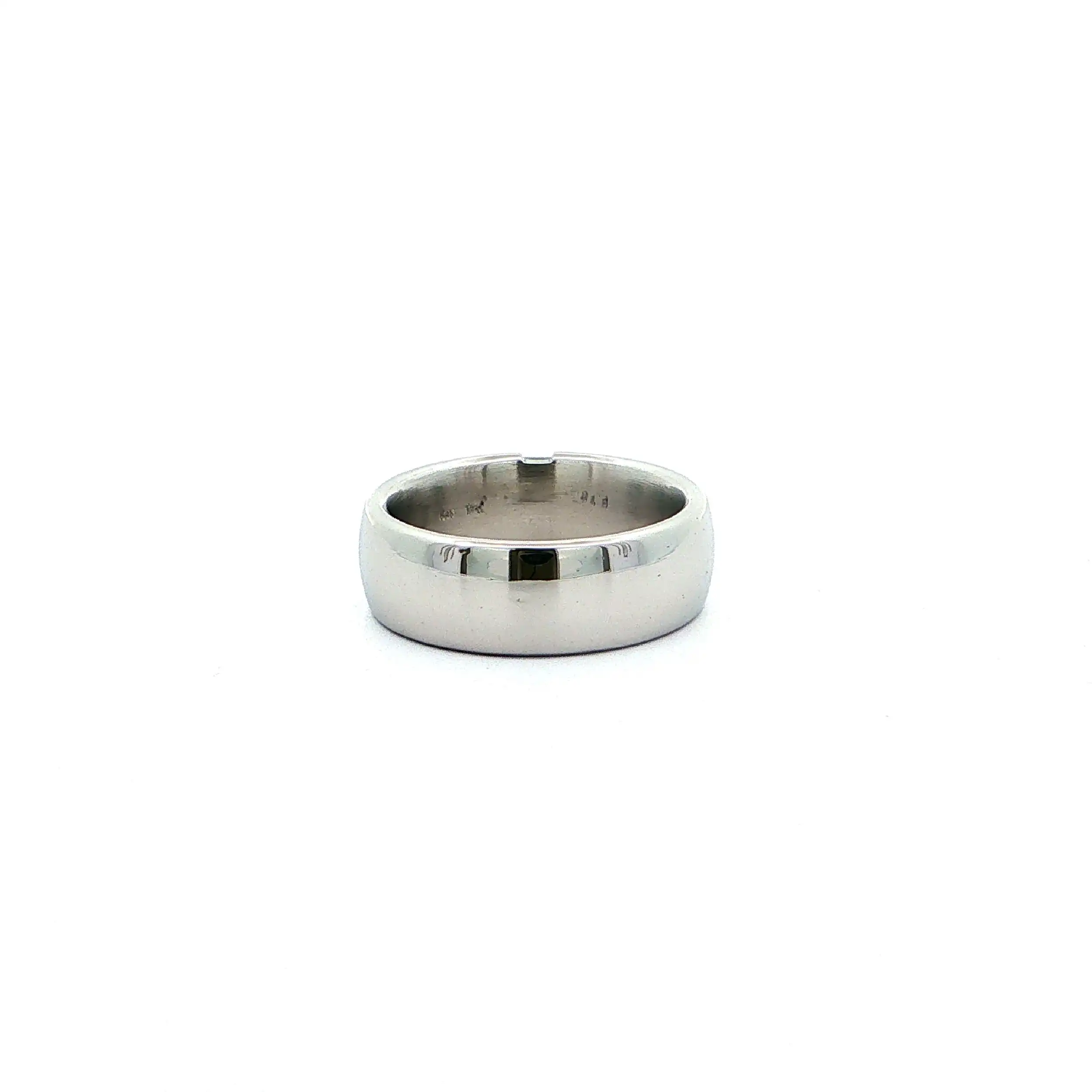 Ring Palladium mit Princess-Diamanten, graviert mit 0,18ct.