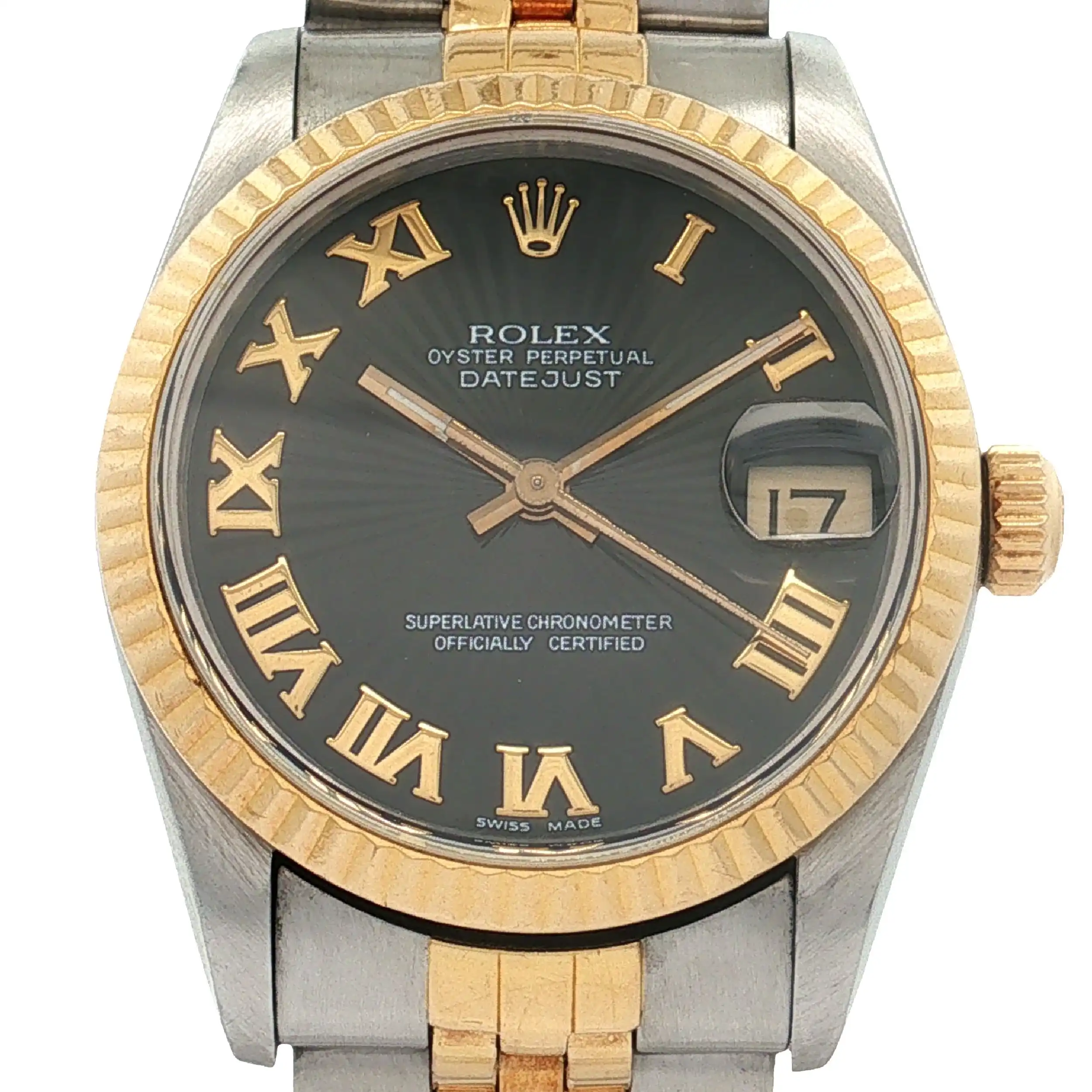Damenuhr Rolex Datejust 31 Oyster Fullset Gold Stahl