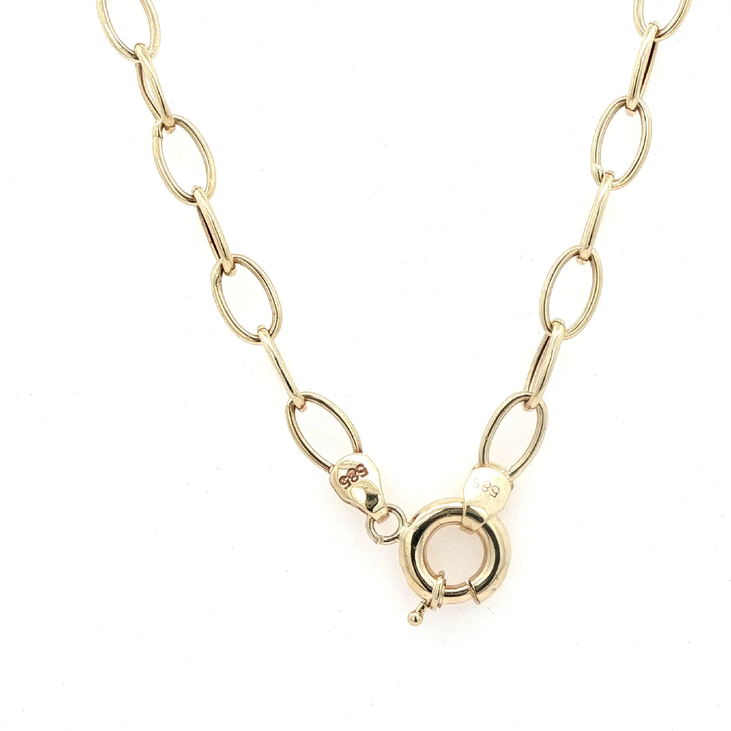 Collier Gelbgold mit Herzanhänger und Zirkonia