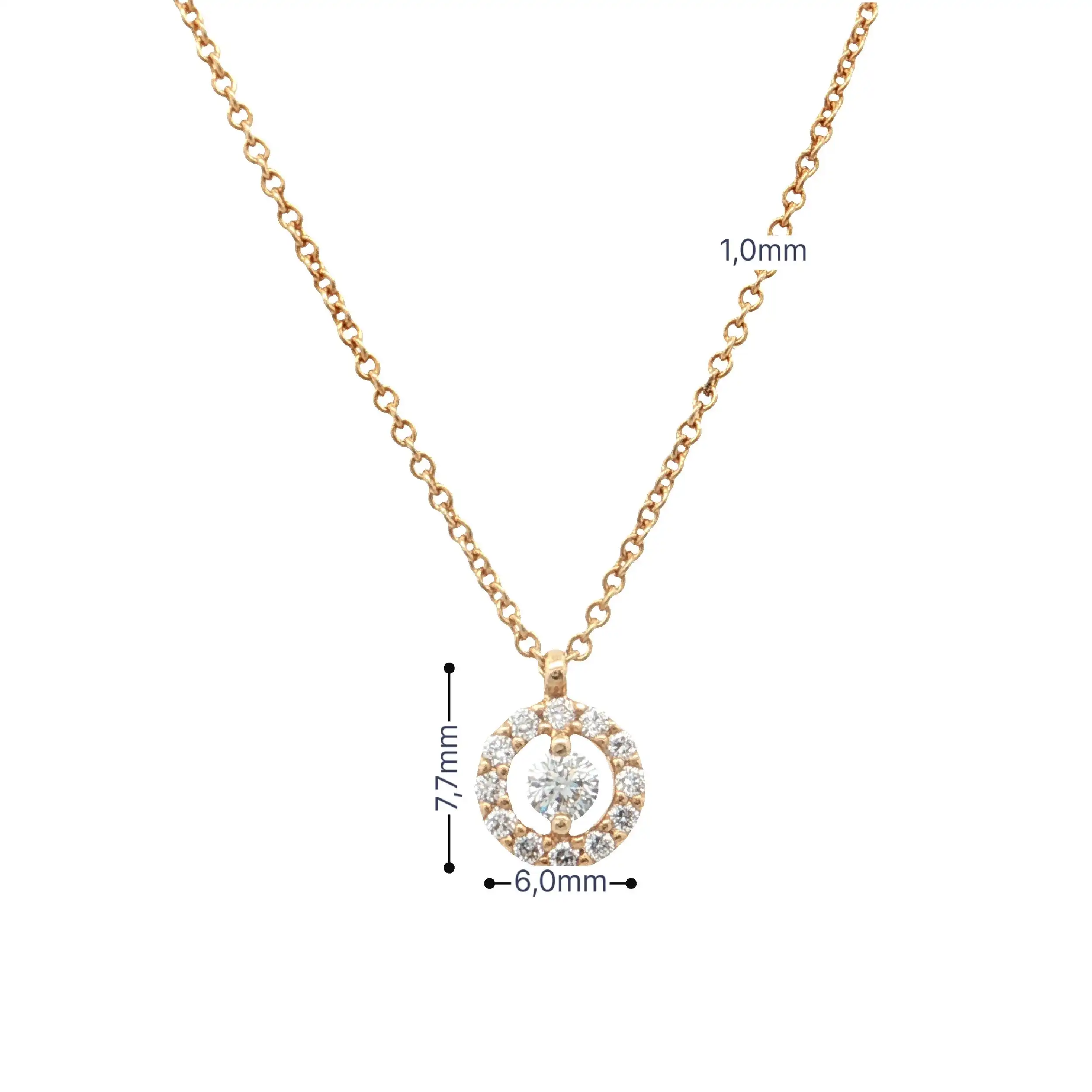 Ankercollier Gelbgold mit Brillanten Ankercollier Gelbgold mit Brillanten