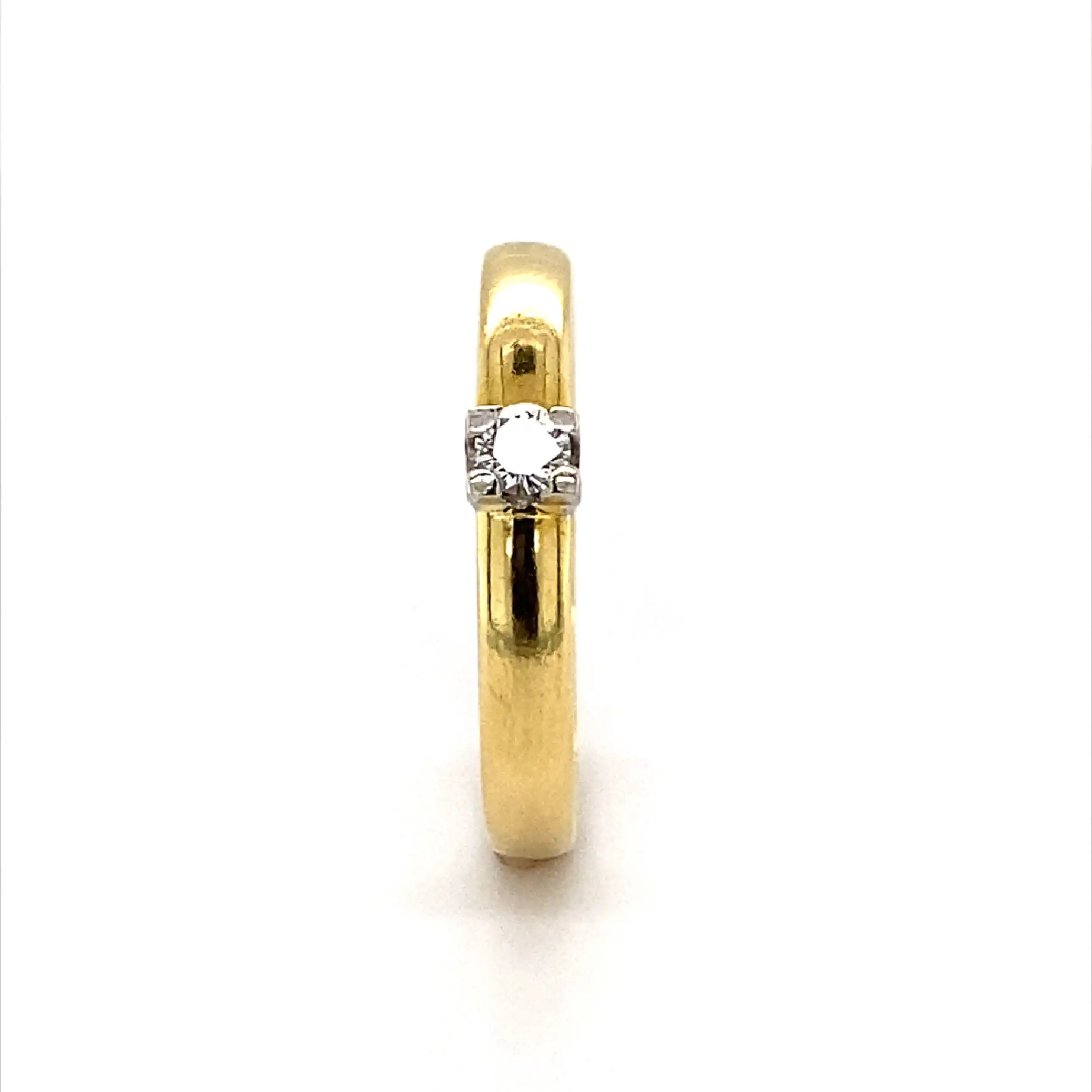 Ring Bicolor mit Brillant Ring Bicolor mit Brillant