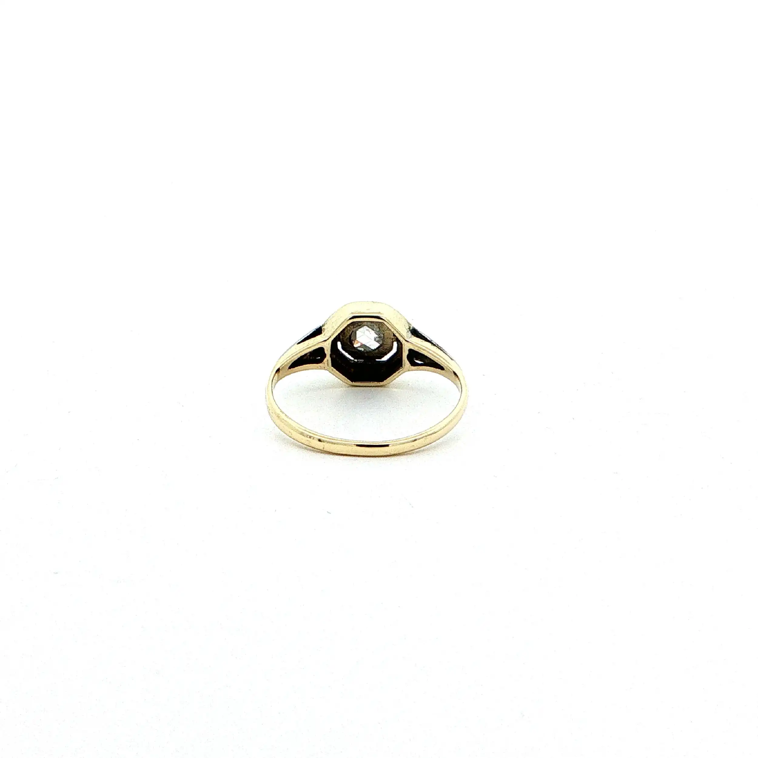 Ring Bicolor mit Diamantrosen