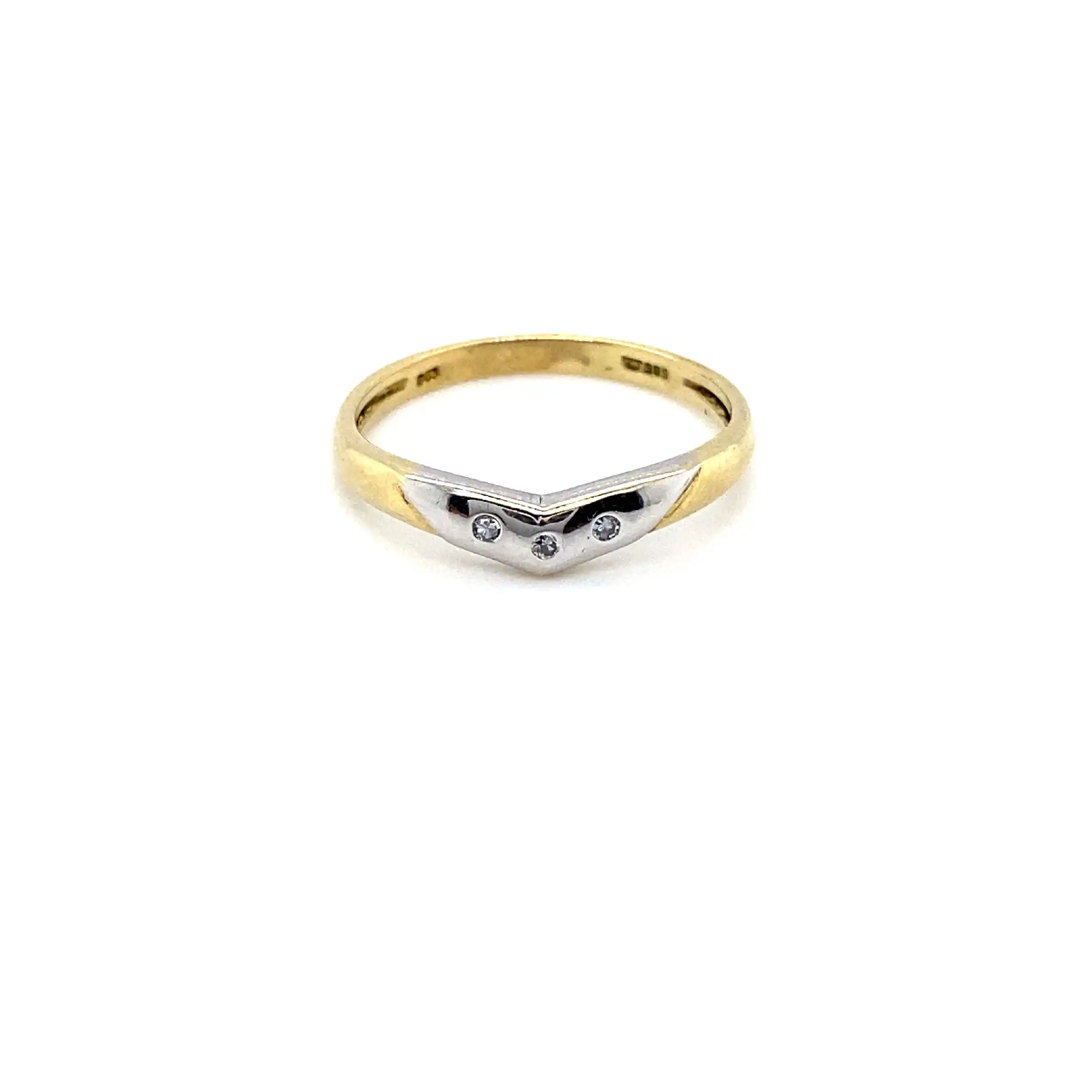 Ring bicolor mit Diamanten ca 0,03ct Ring bicolor mit Diamanten ca 0,03ct