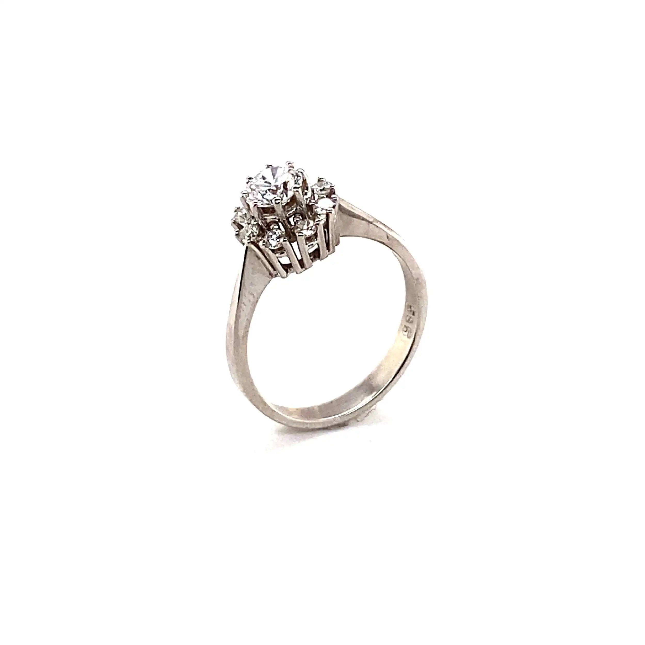 Ring Weißgold mit Brillanten Ring Weißgold mit Brillanten