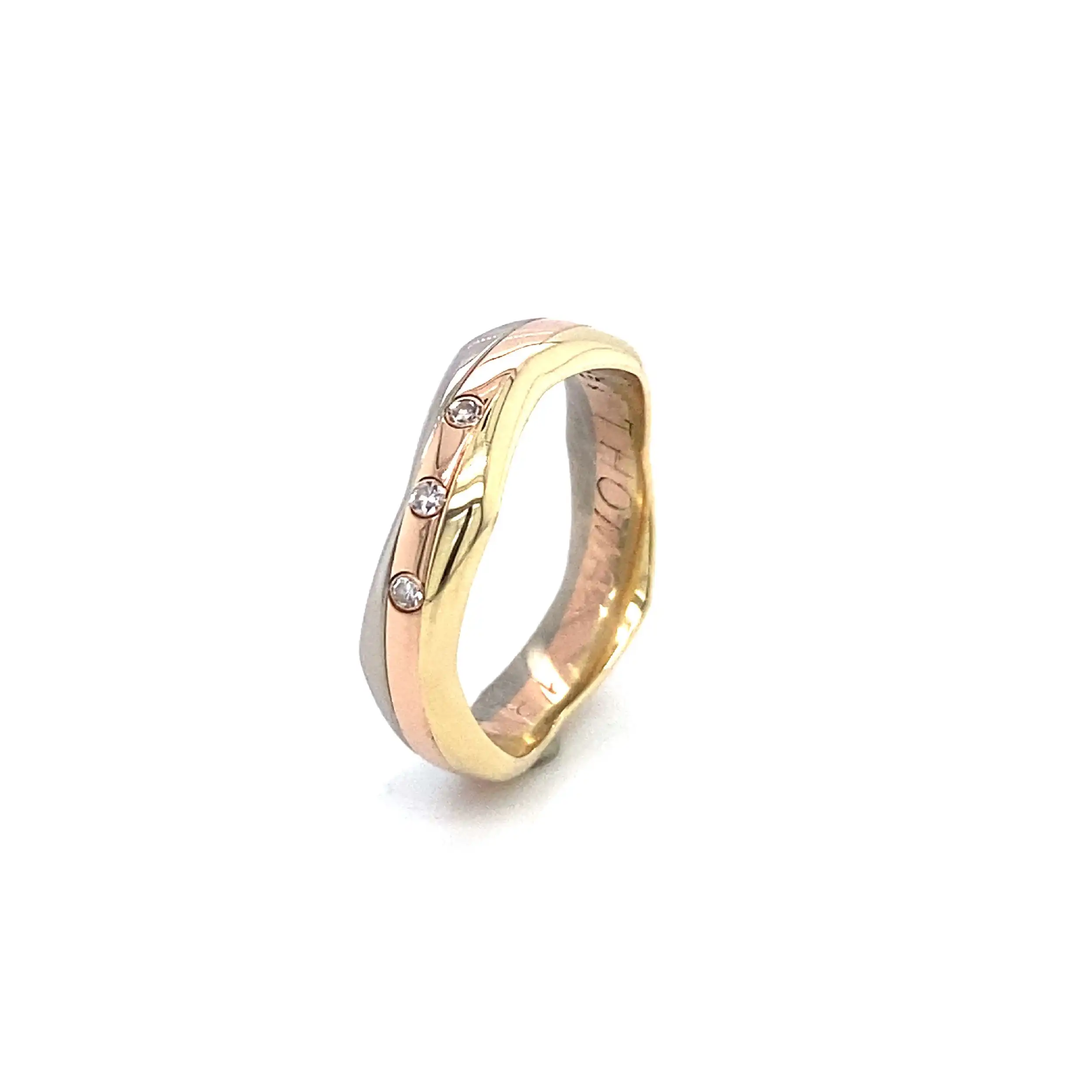 Ring Bicolor mit Diamanten Ring Bicolor mit Diamanten