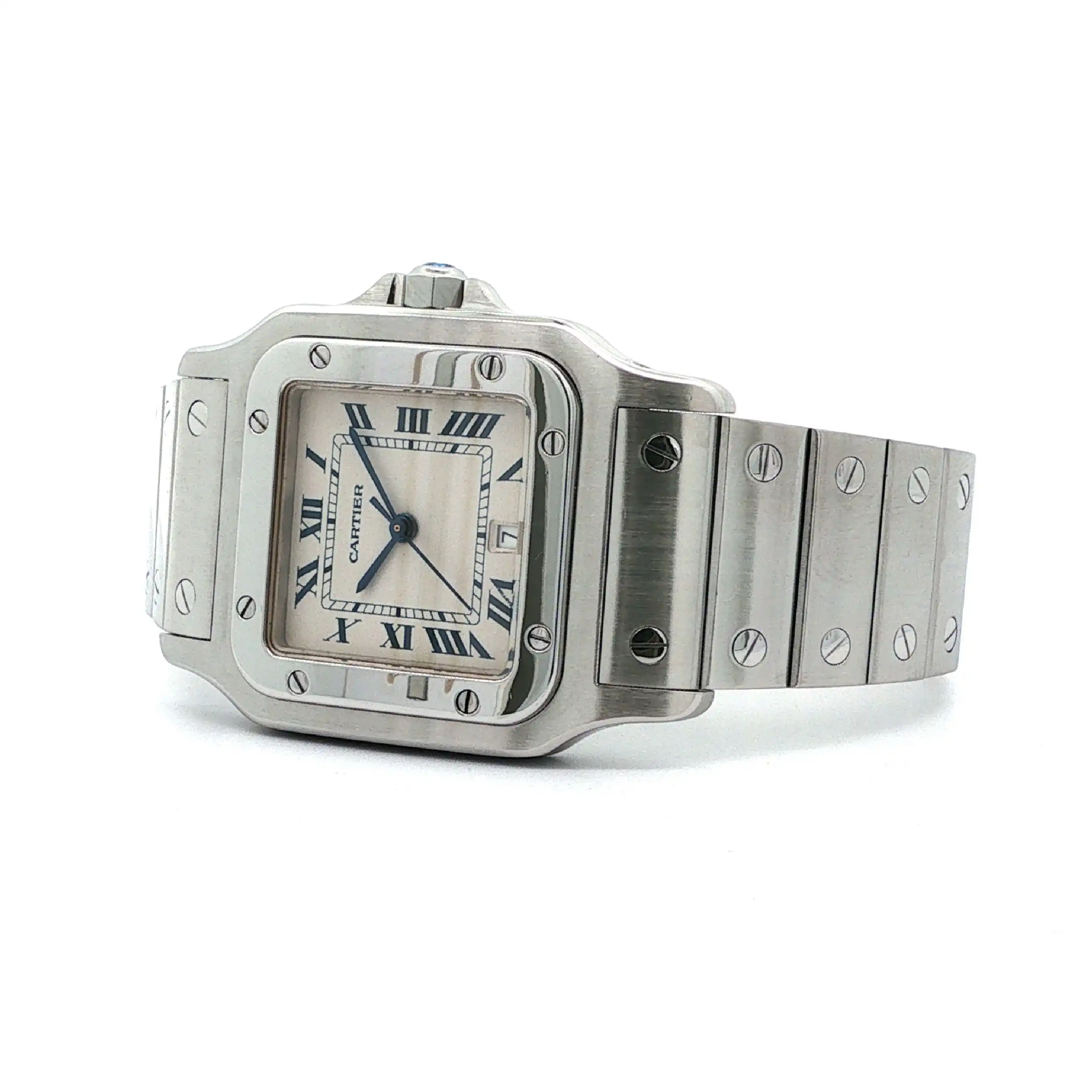 Damenuhr Cartier Santos Galbée Damenuhr Cartier Santos Galbée