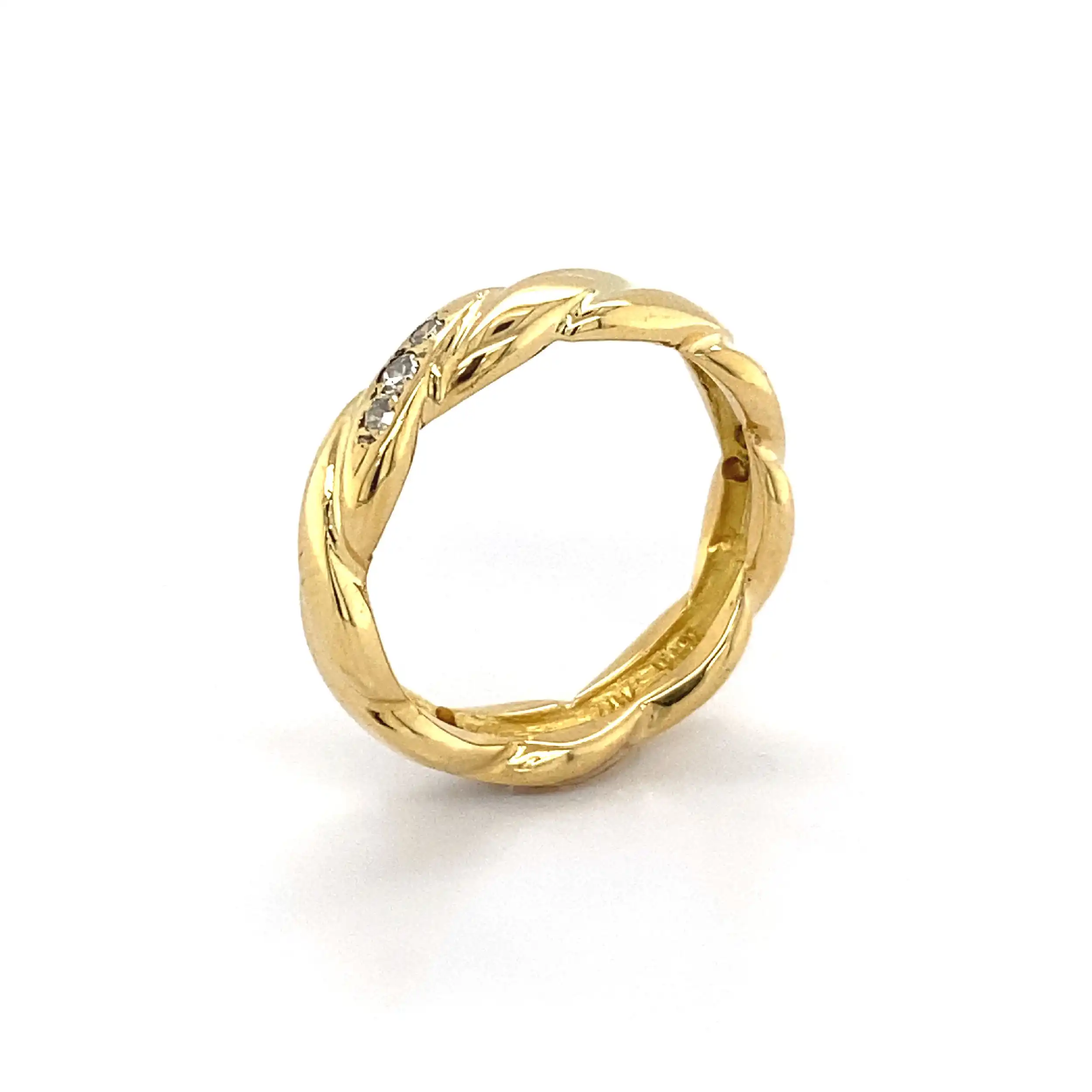 Ring Gelbgold mit Diamanten Ring Gelbgold mit Diamanten