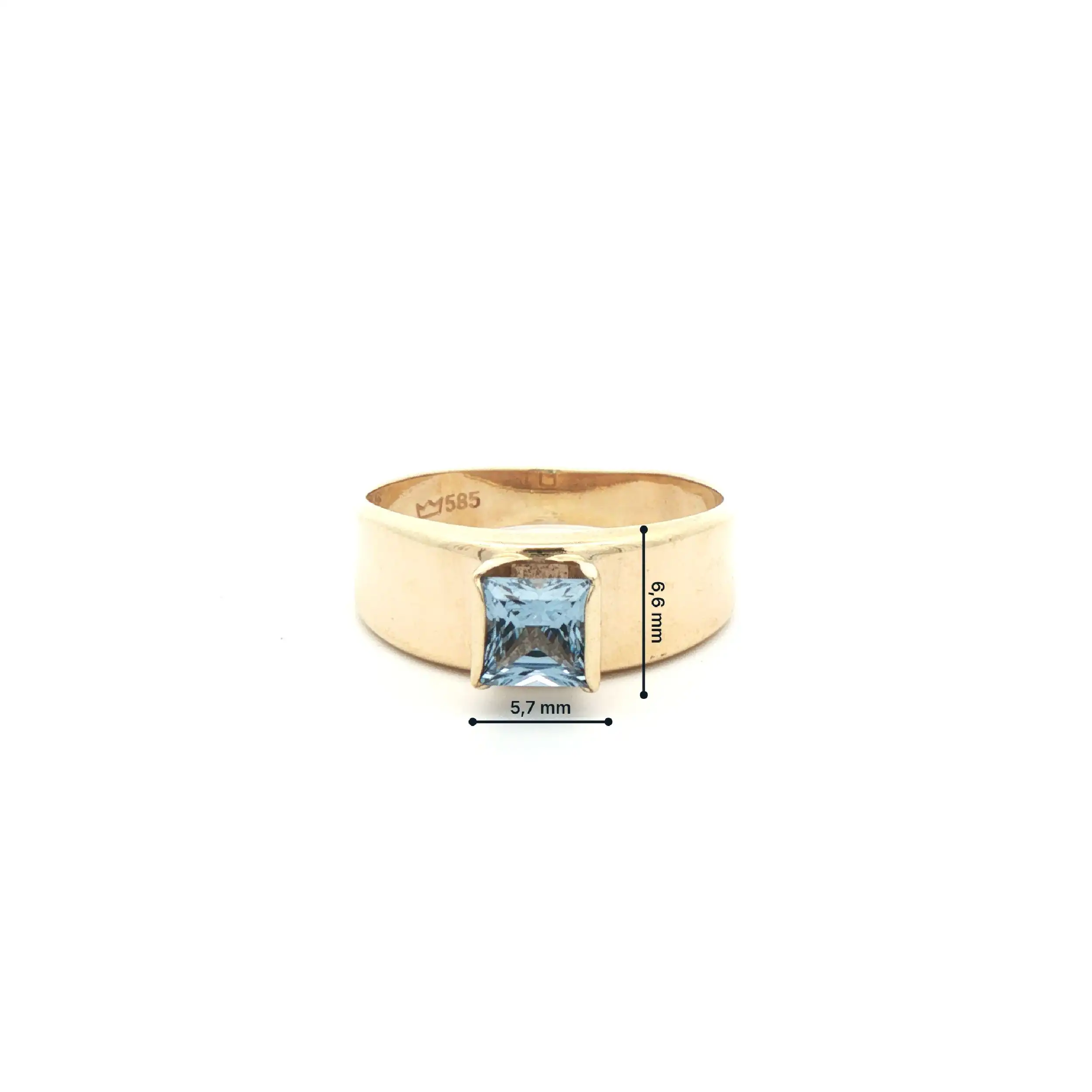 Ring Gelbgold mit Spinell Ring Gelbgold mit Spinell