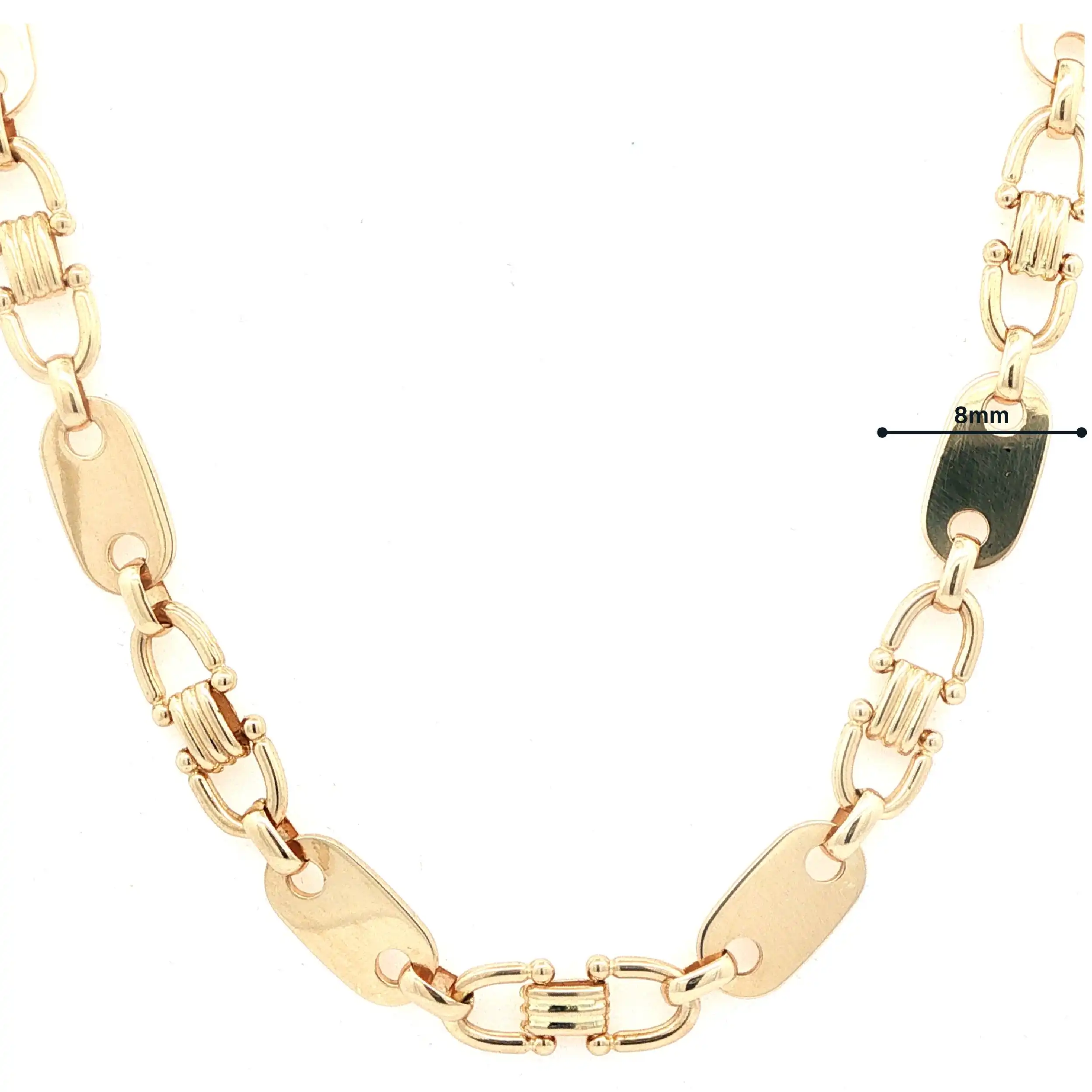 Plattenkette Gelbgold