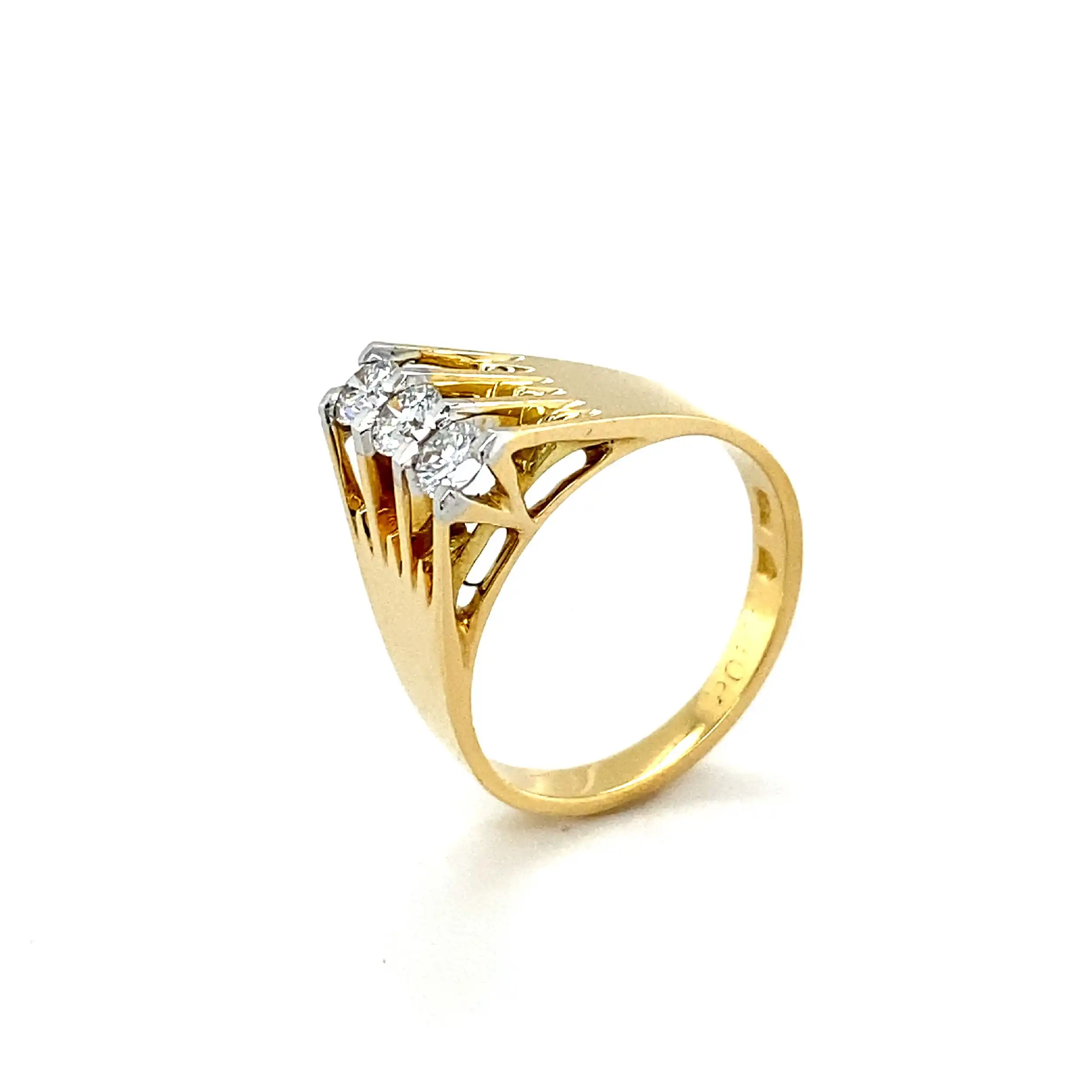 Ring Bicolor mit Brillanten Ring Bicolor mit Brillanten